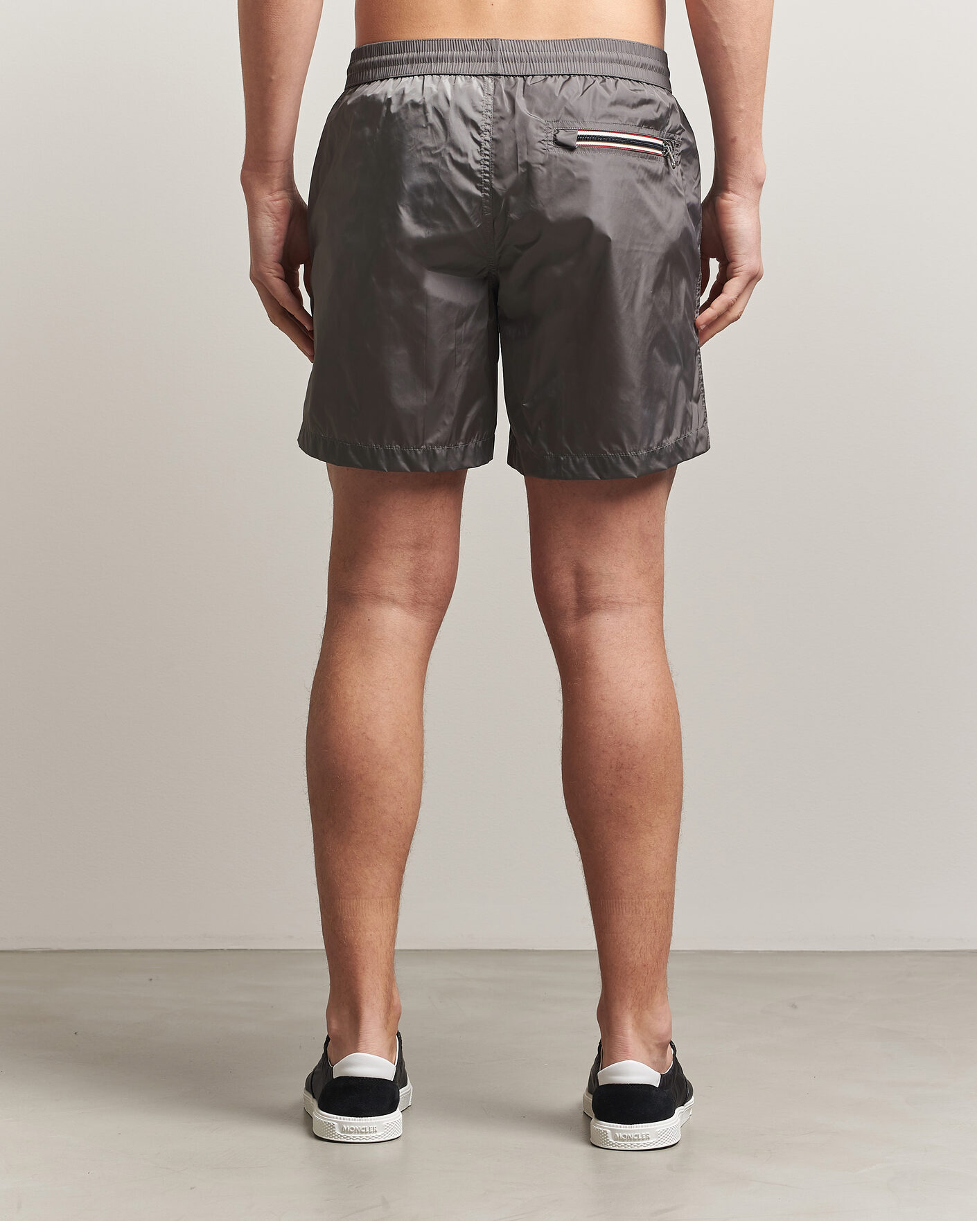 Heren | Zwembroek | Moncler | Tricolore Logo Swim Shorts Grey