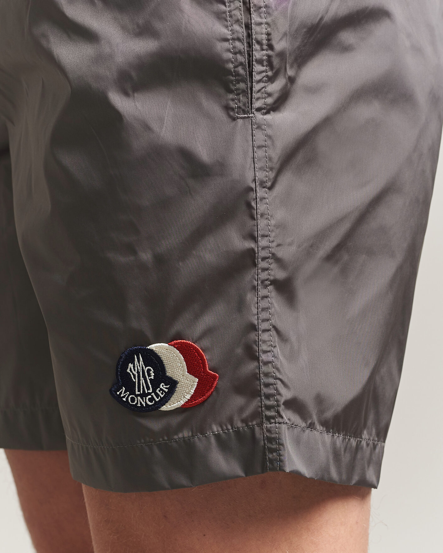 Heren | Zwembroek | Moncler | Tricolore Logo Swim Shorts Grey