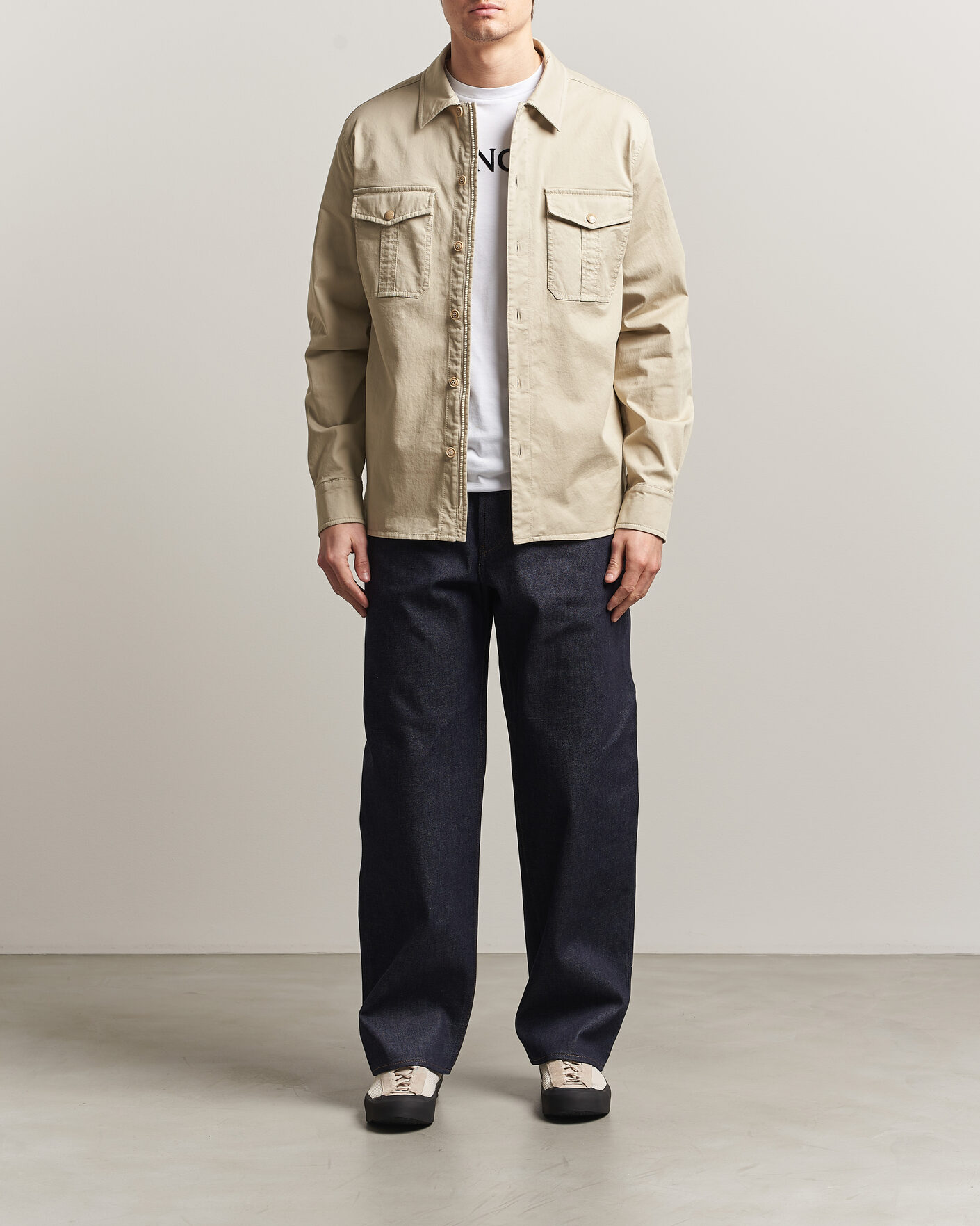 Heren | Overhemden | Moncler | Double Pocket Overshirt Beige