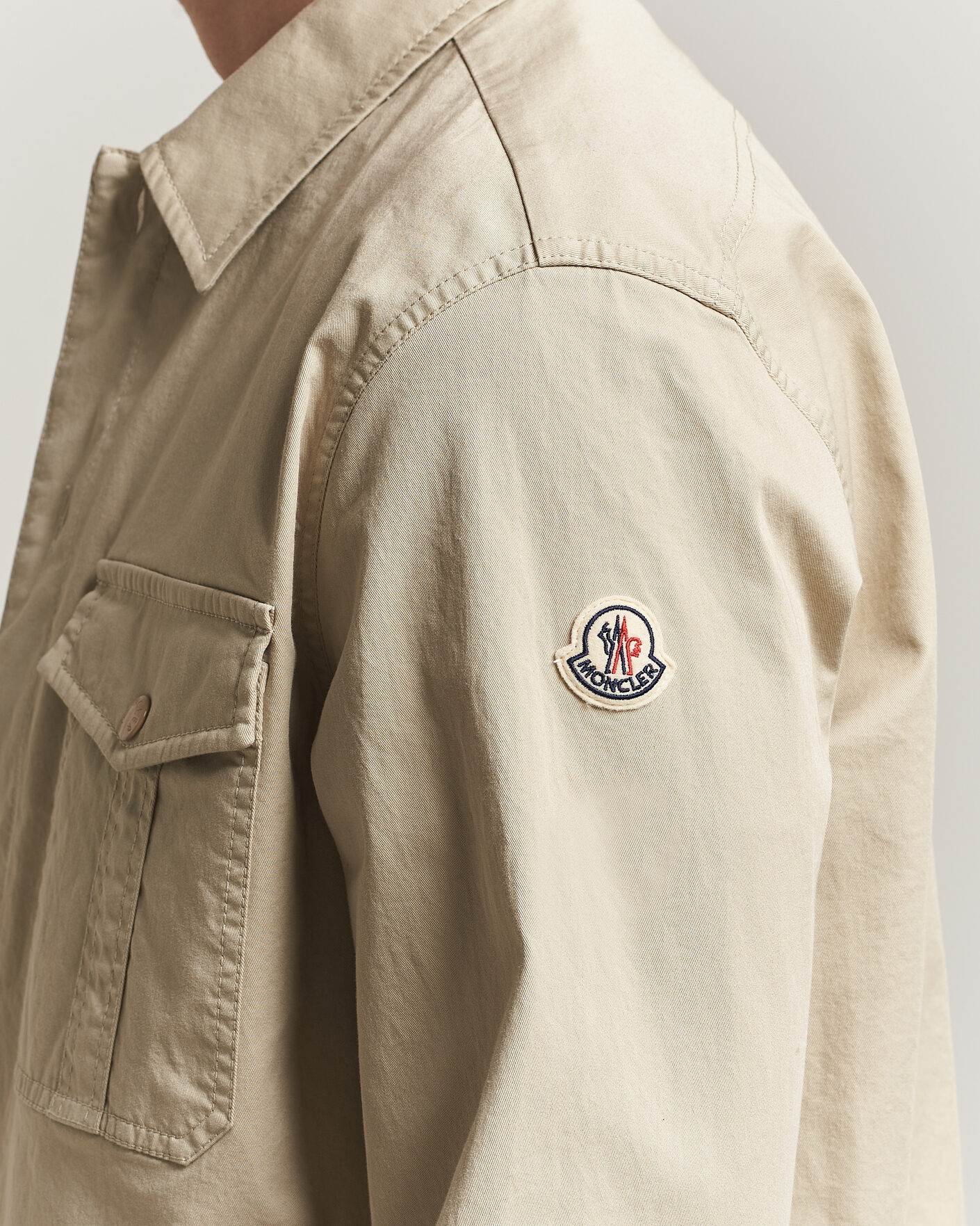 Heren | Overhemden | Moncler | Double Pocket Overshirt Beige