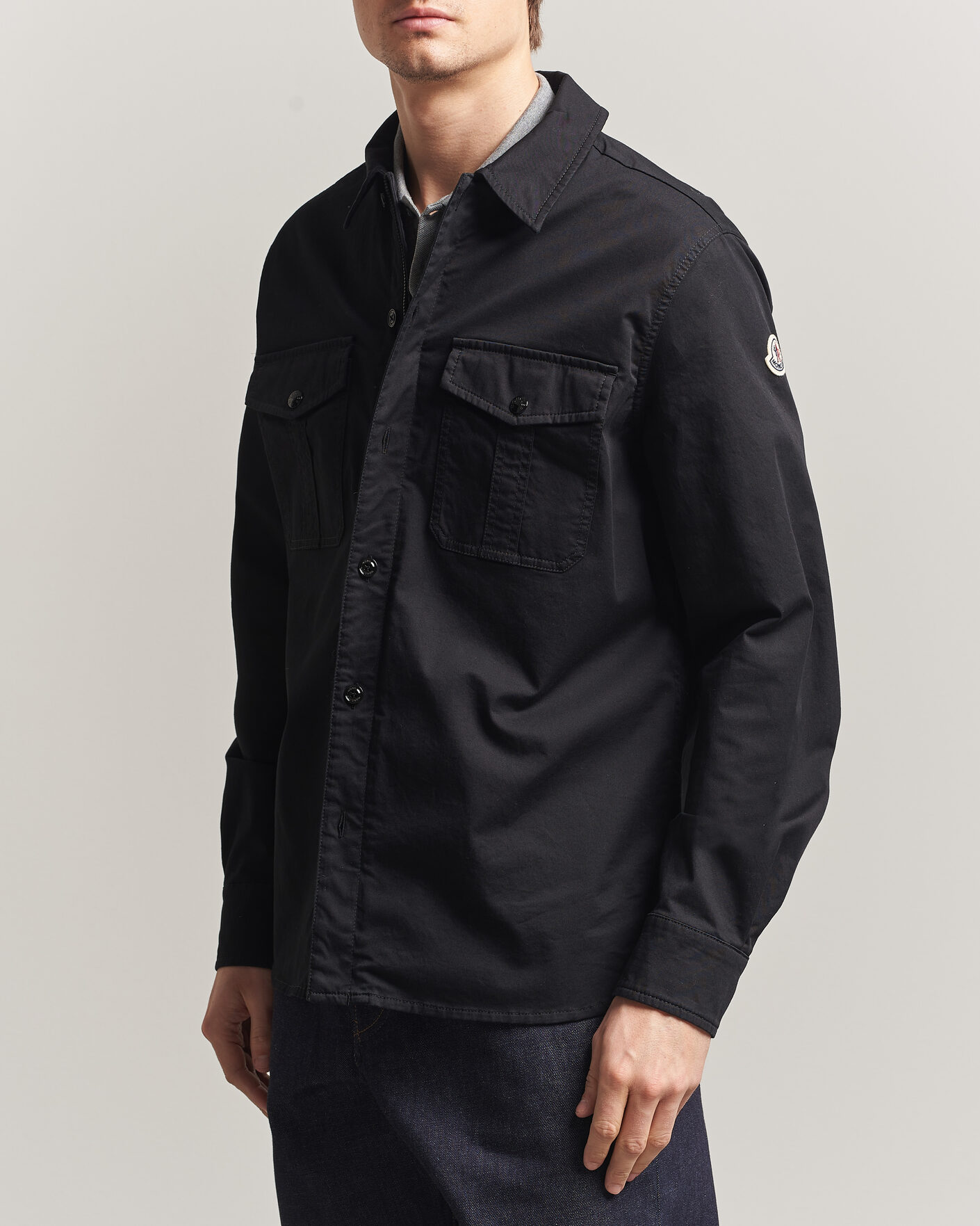 Homme | Chemises | Moncler | Double Pocket Overshirt Black