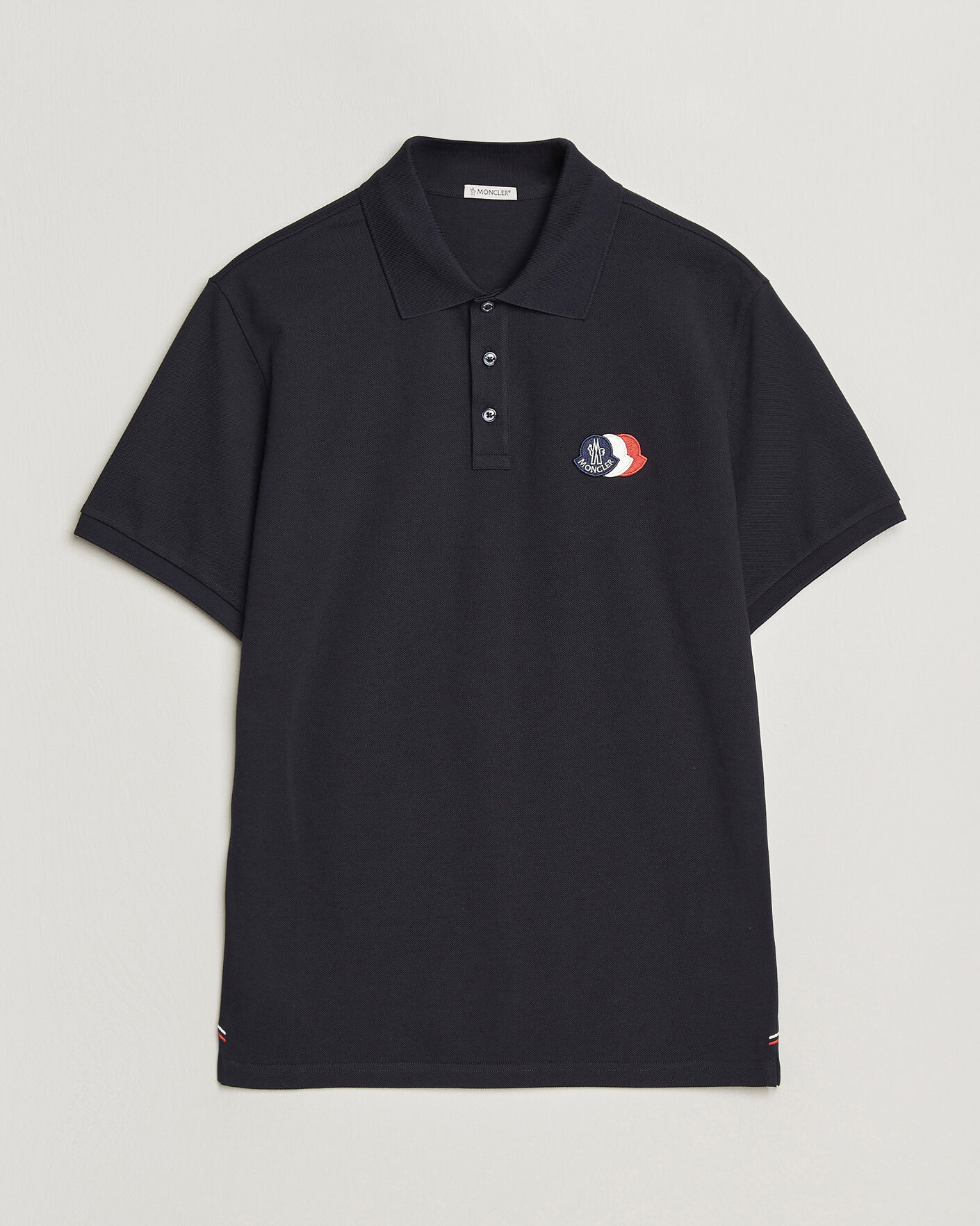 Homme | Polos | Moncler | Tricolore Logo Polo Navy