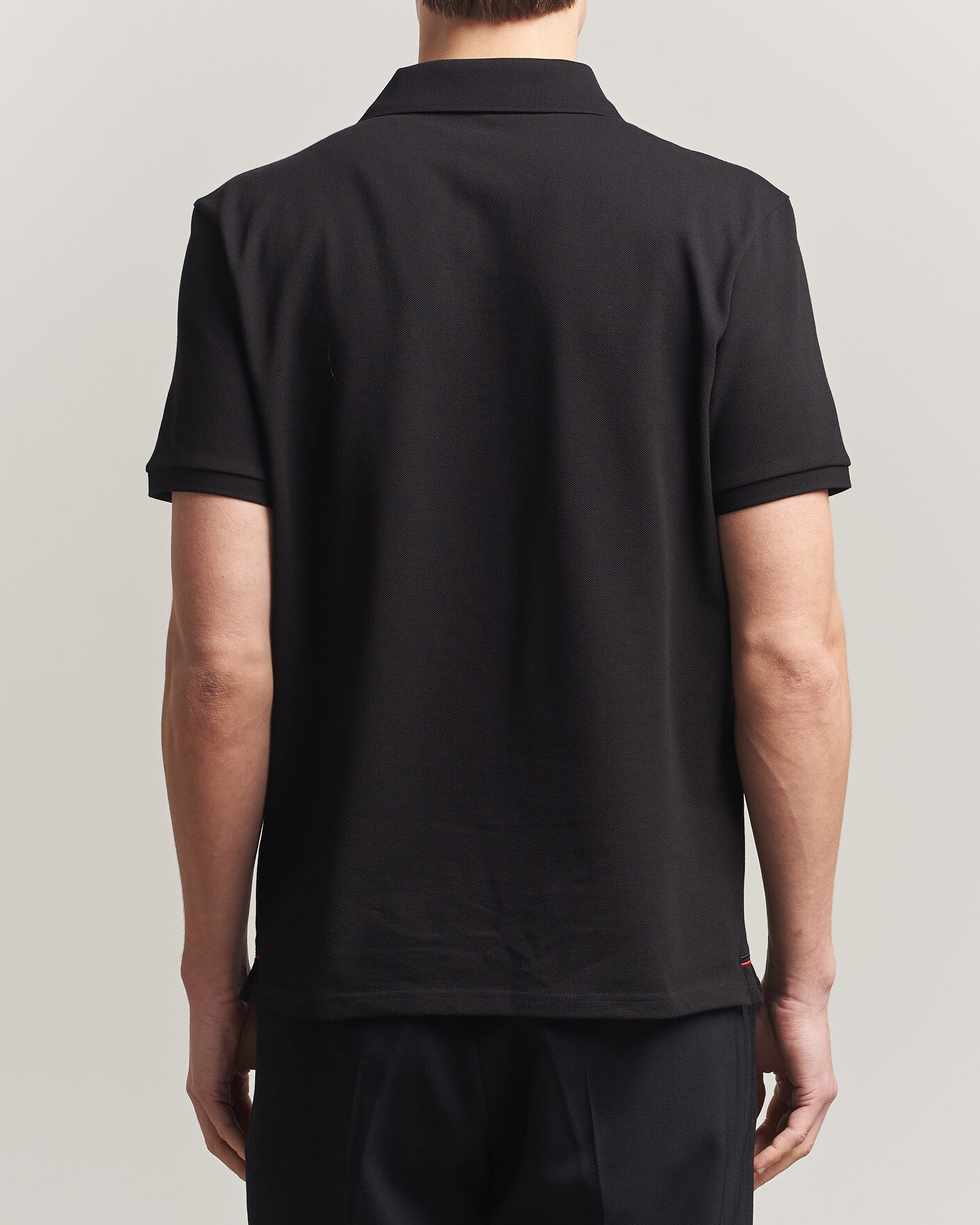 Heren | Polo's | Moncler | Tricolore Logo Polo Black