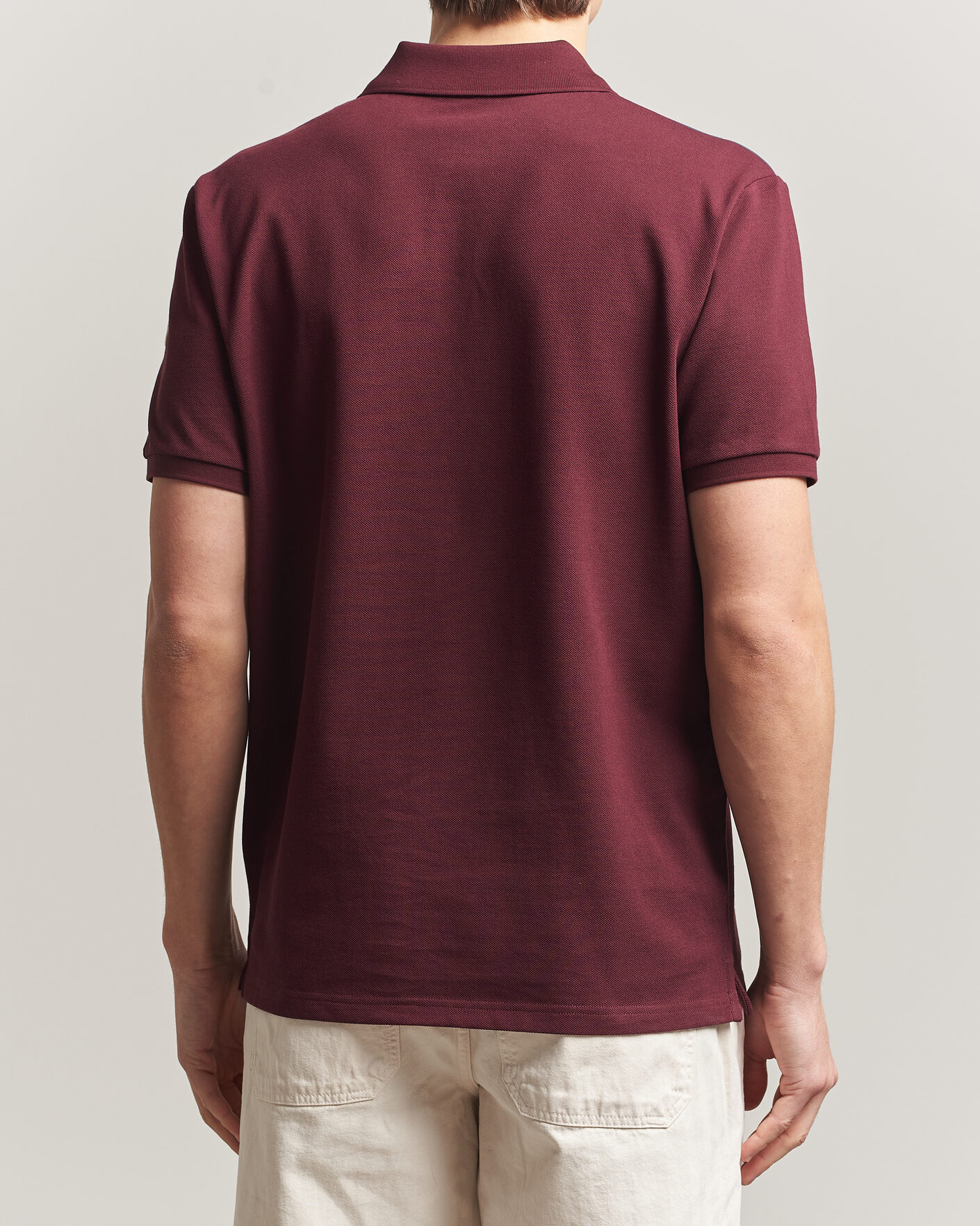 Heren | Polo's | Moncler | Tricolore Shoulder Polo Burgundy