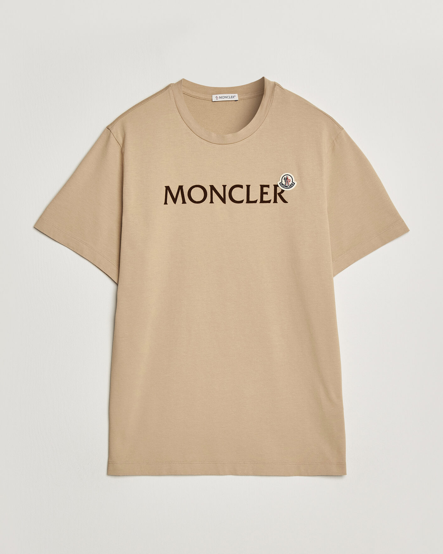 Homme | T-shirts | Moncler | Lettering Logo T-Shirt Beige
