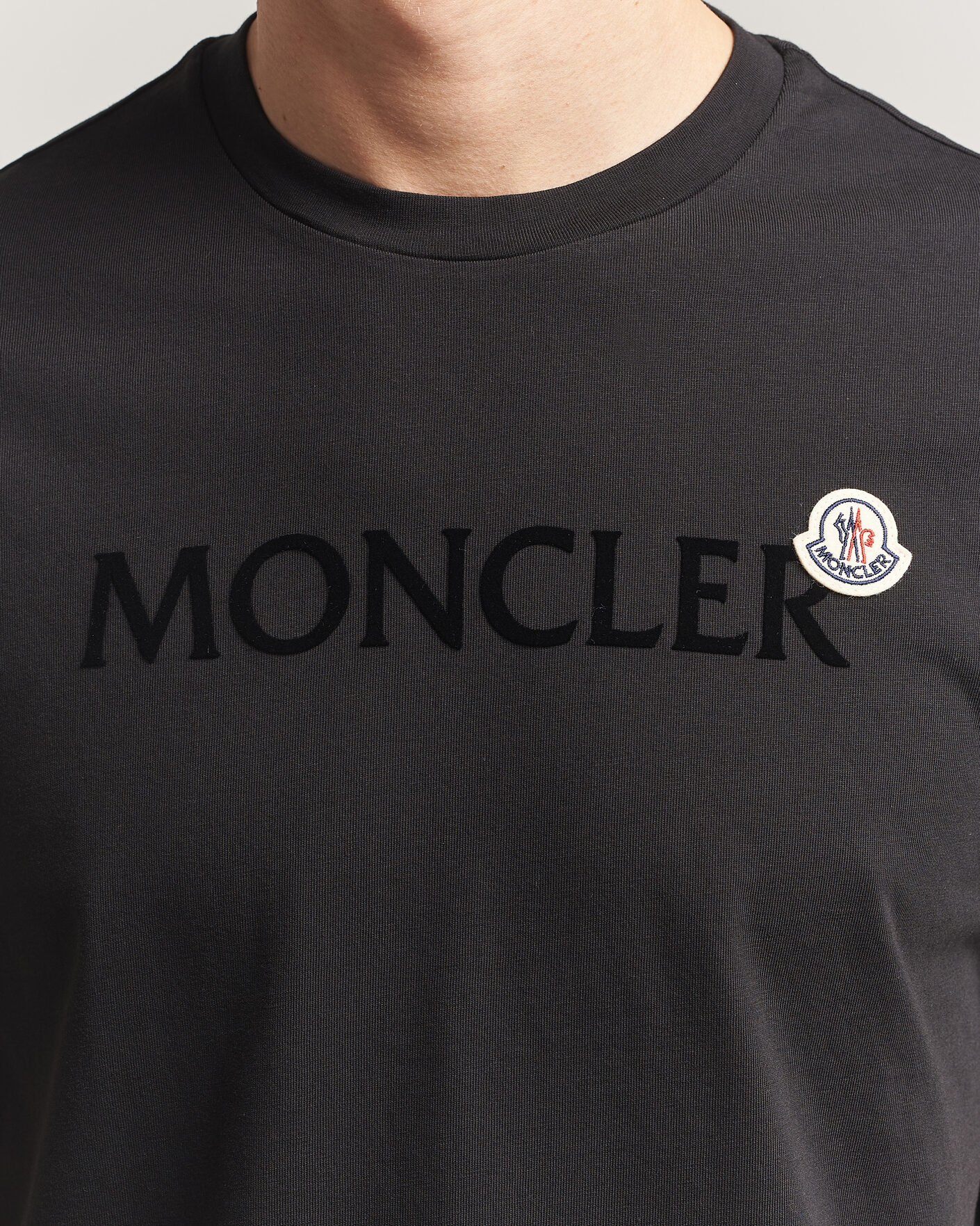 Homme | T-shirts | Moncler | Lettering Logo T-Shirt Black
