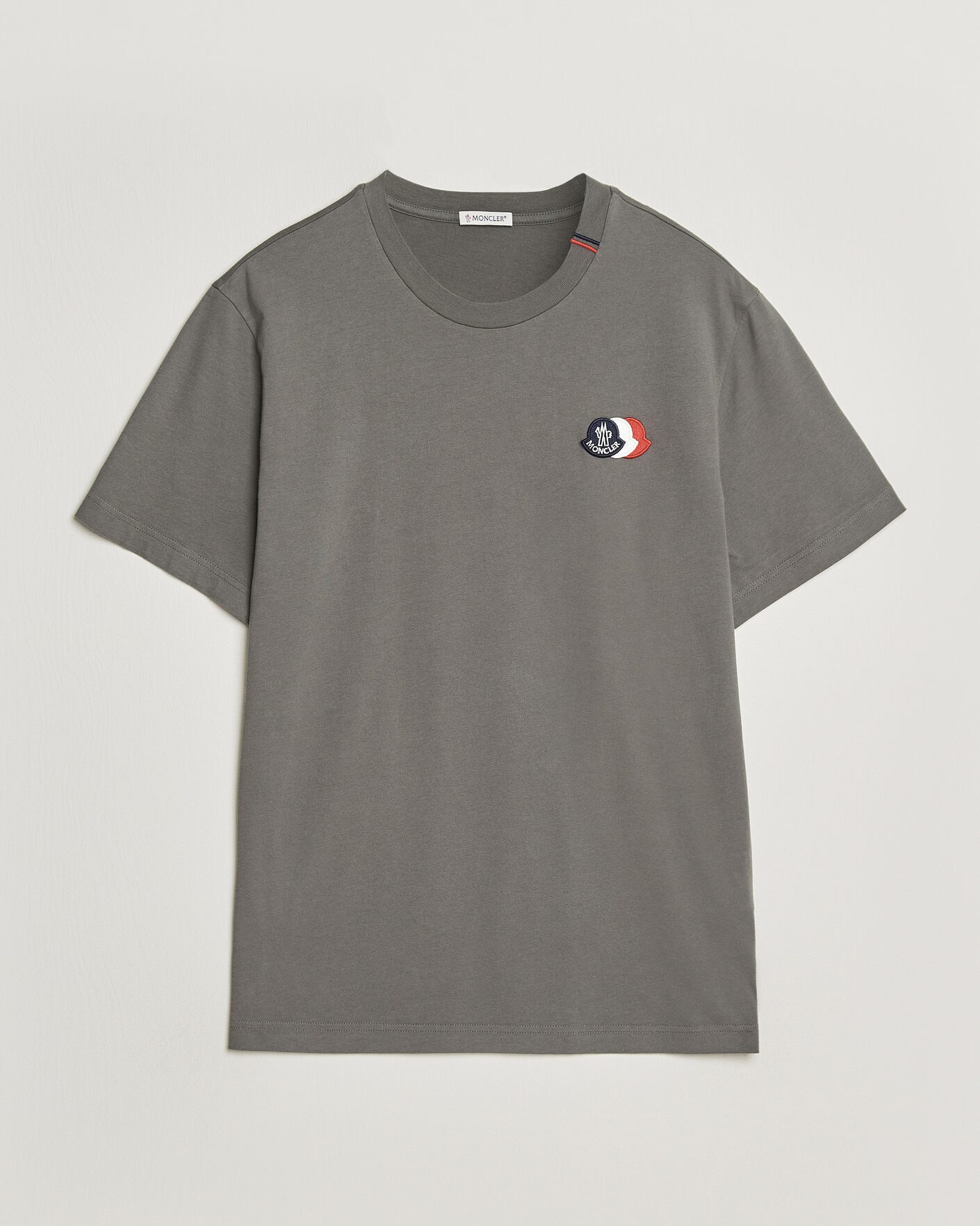 Heren | T-shirts | Moncler | Tricolore Logo T-Shirt Grey