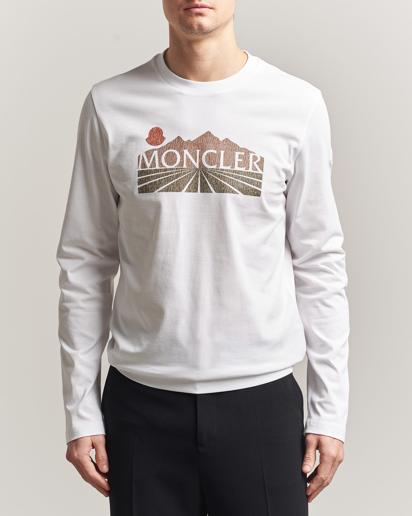 Homme | T-shirts | Moncler | Graphic Long Sleeve T-Shirt White