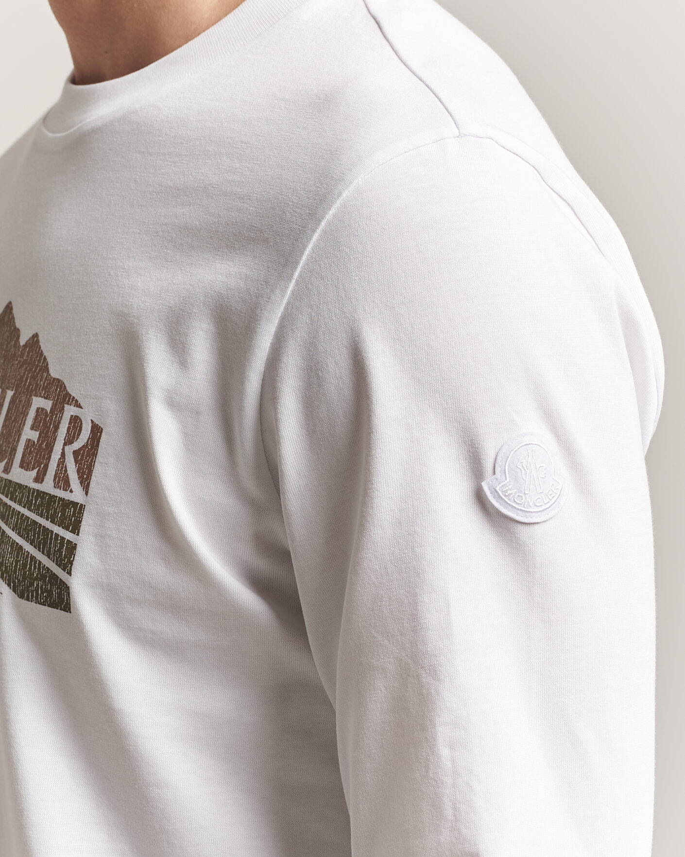 Homme | T-shirts | Moncler | Graphic Long Sleeve T-Shirt White