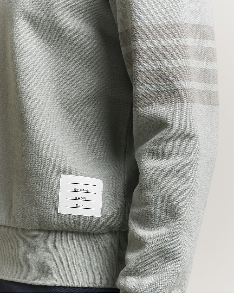 Homme | Pulls Et Tricots | Thom Browne | Overdyed 4-Bar Hoodie Light Grey