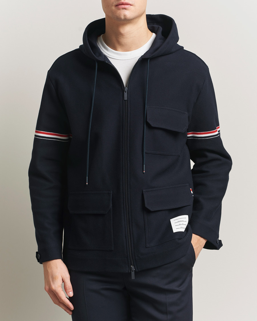 Heren | Jassen | Thom Browne | Tech Twill Field Jacket Navy