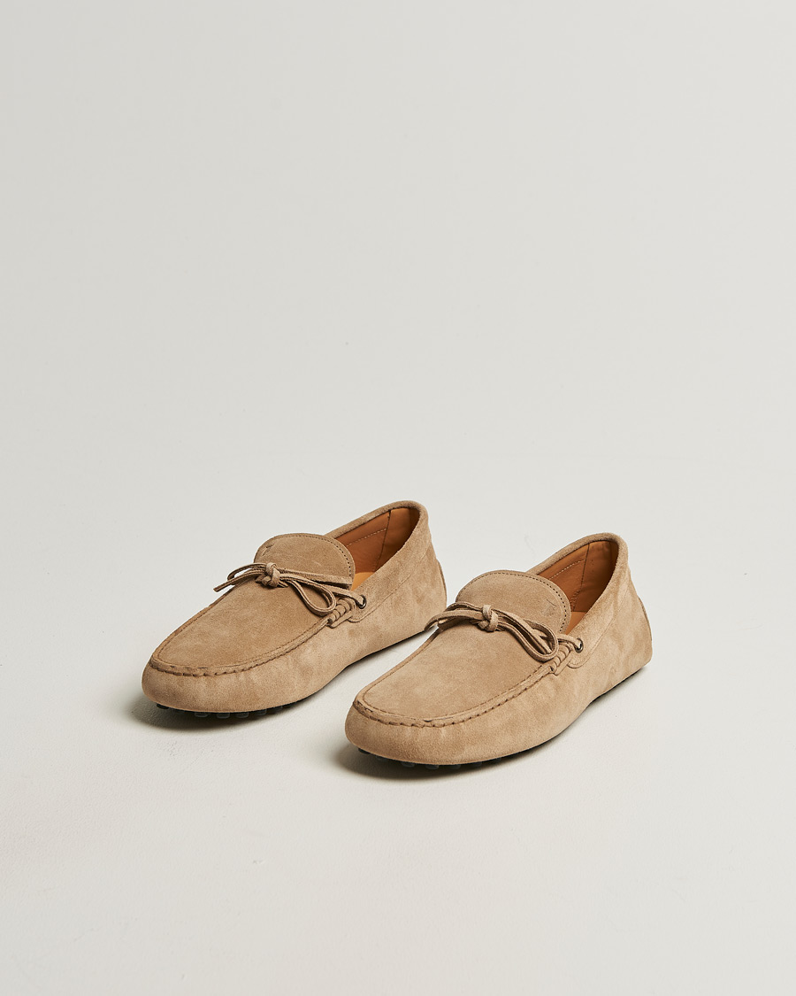 Homme | Mocassins | Tod's | Lacetto Gommino Carshoe Beige Suede