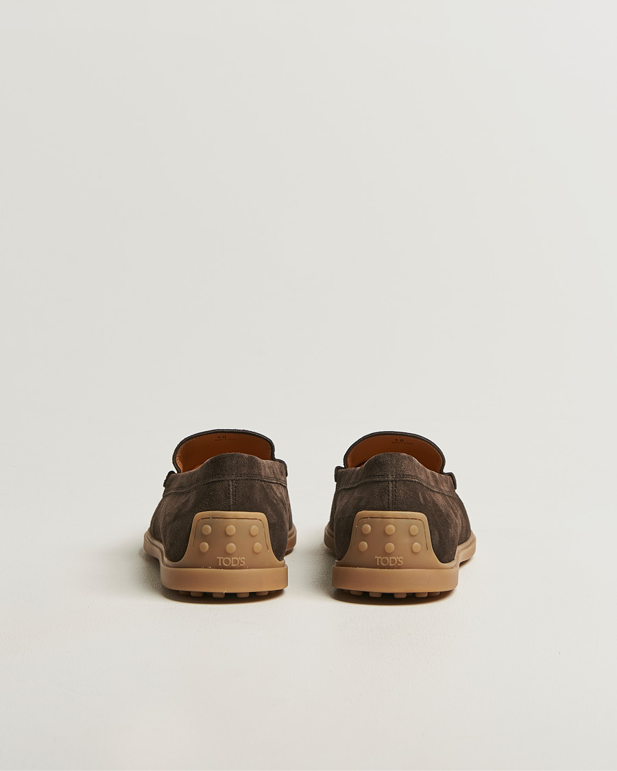 Heren | Instappers | Tod's | Gomma Leggera Loafers Dark Brown Suede