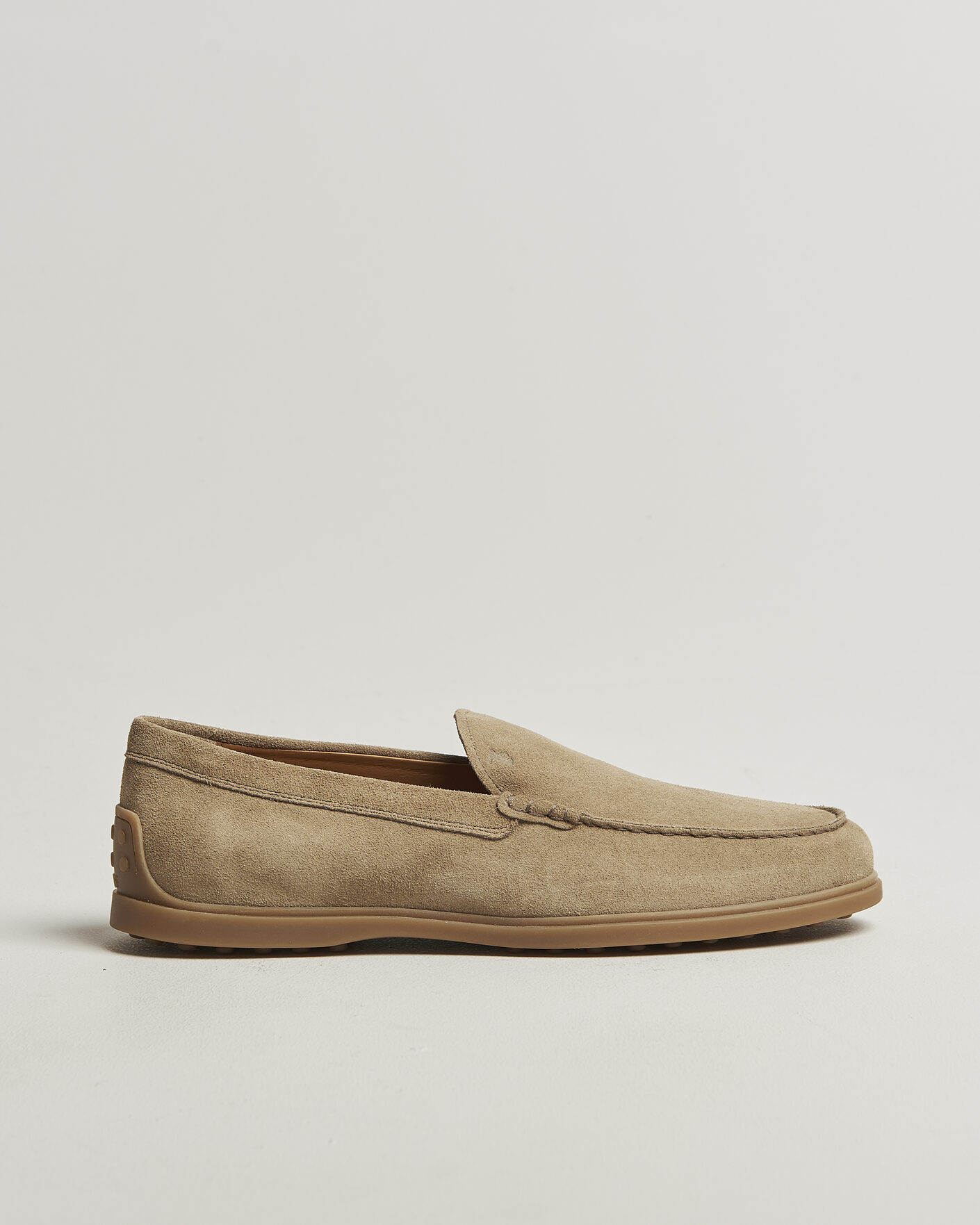 Heren | Instappers | Tod's | Gomma Leggera Loafers Light Beige Suede