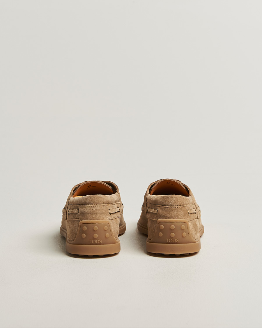 Heren | Bootschoenen | Tod's | Gomma Leggera Boat Shoe Chestnut Suede