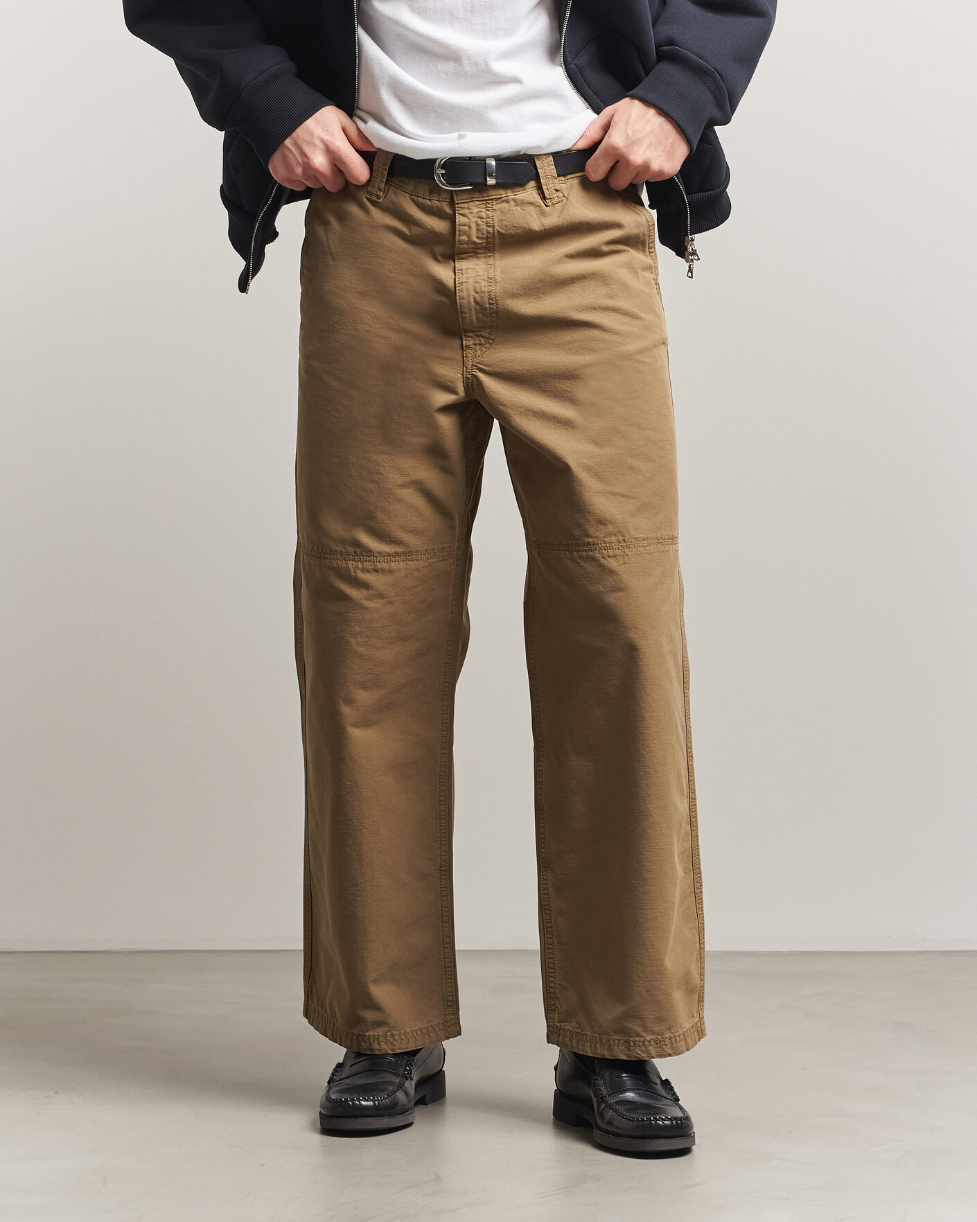 Heren | Broeken | Jeanerica | Genua Pilé Workwear Trousers Green