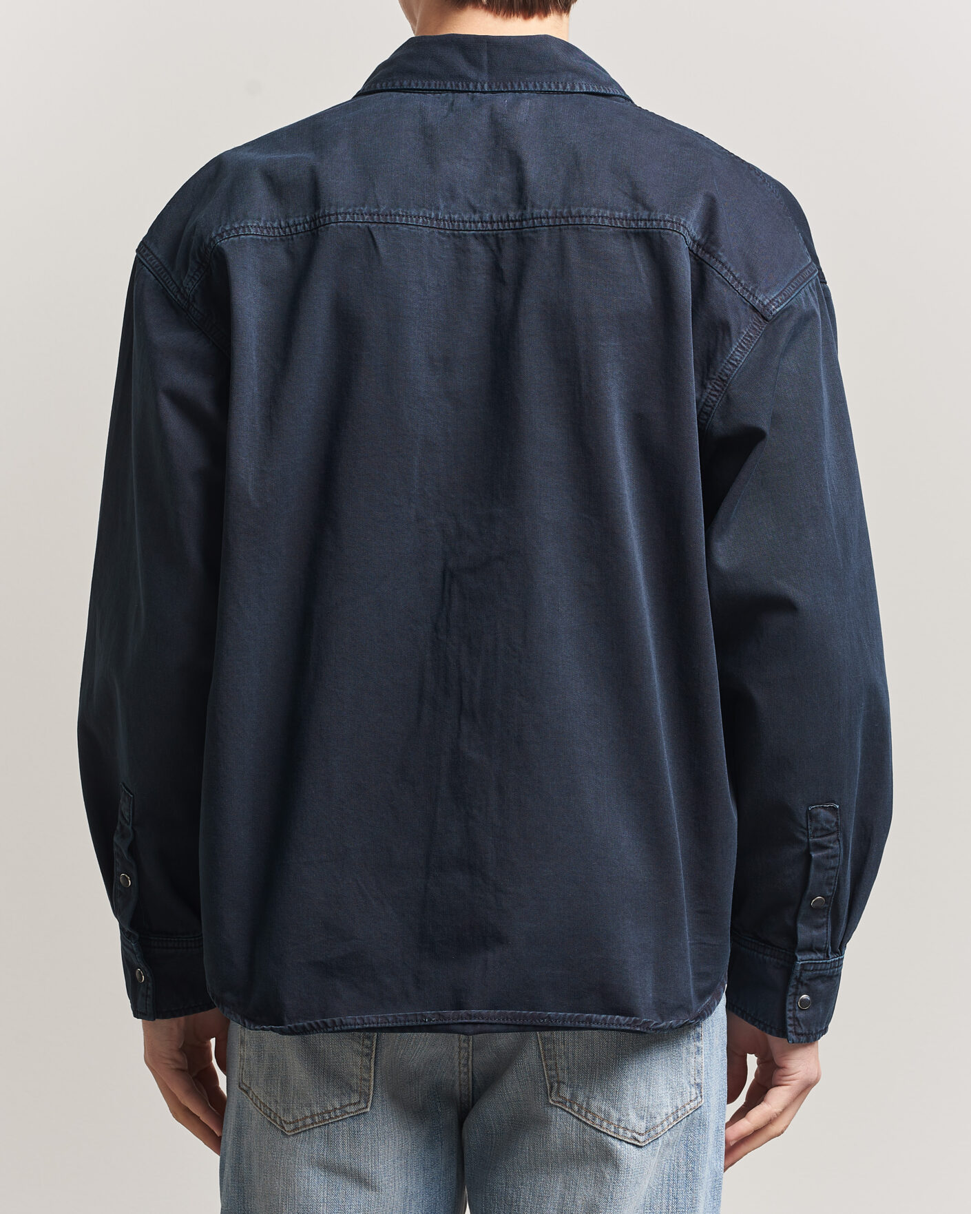 Heren | Overhemden | Jeanerica | André Pocket Overshirt Blue Black