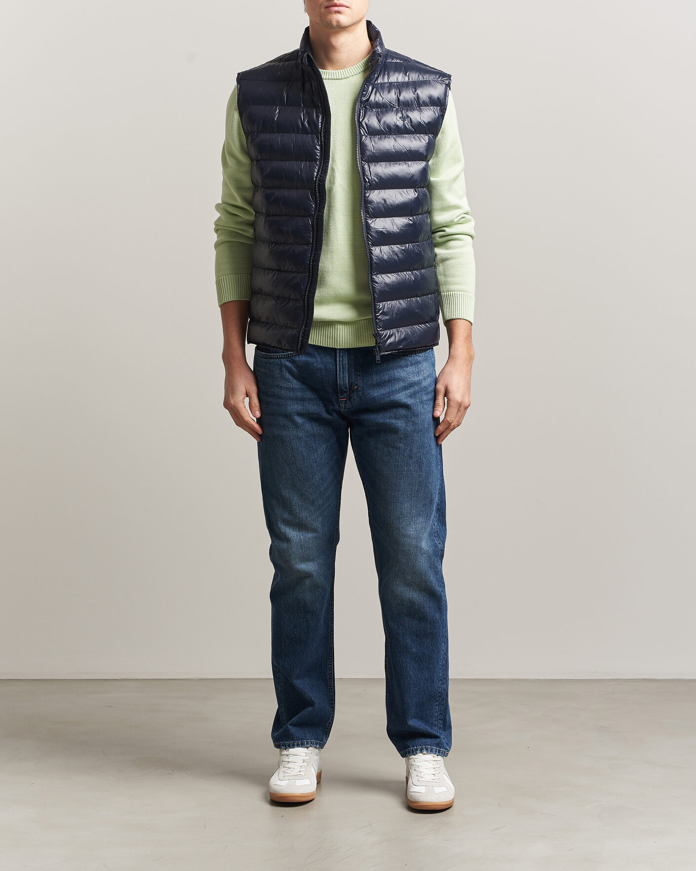 Heren | Gilets | Morris | Norfolk Liner Vest Glossy Navy