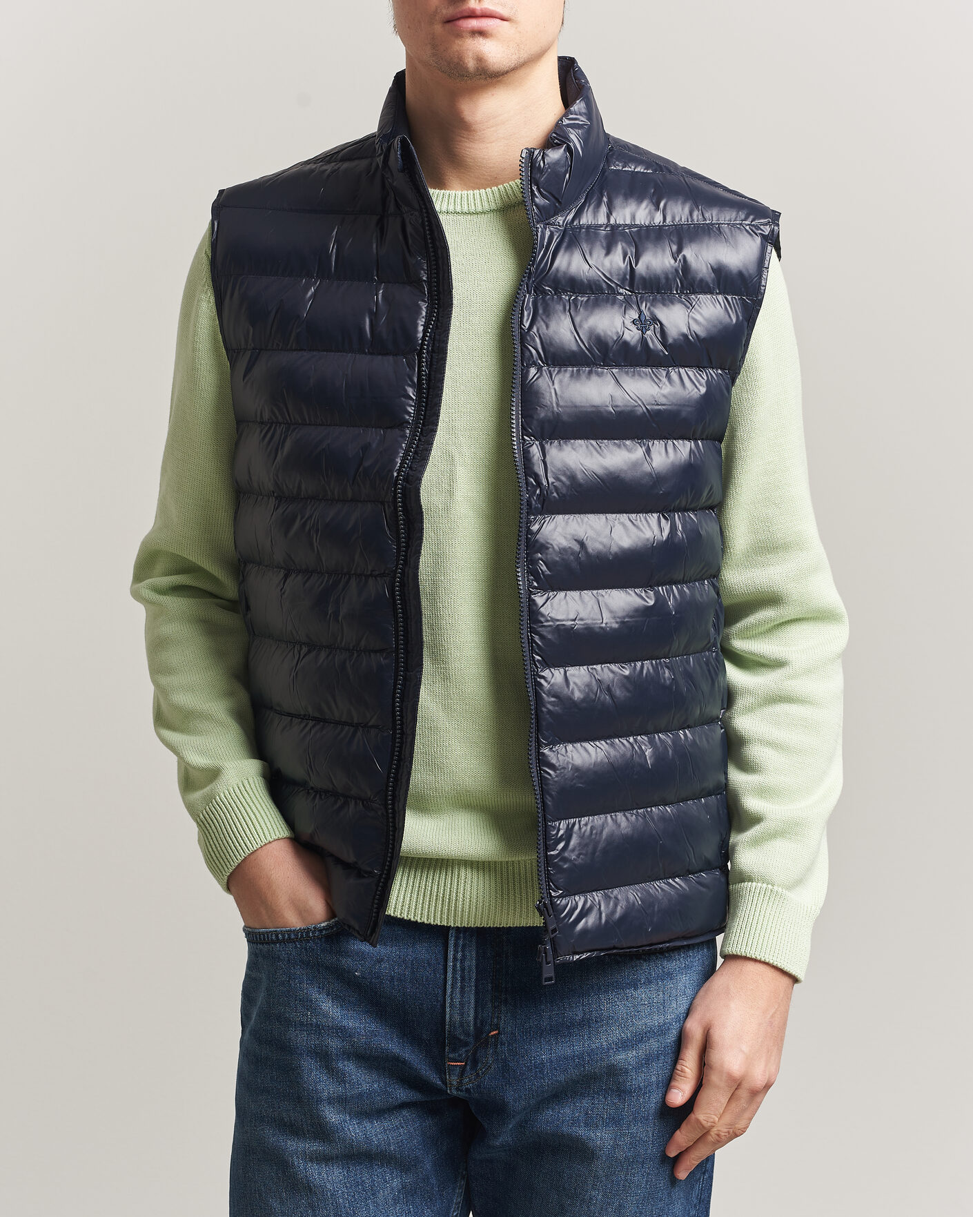 Homme | Gilets | Morris | Norfolk Liner Vest Glossy Navy