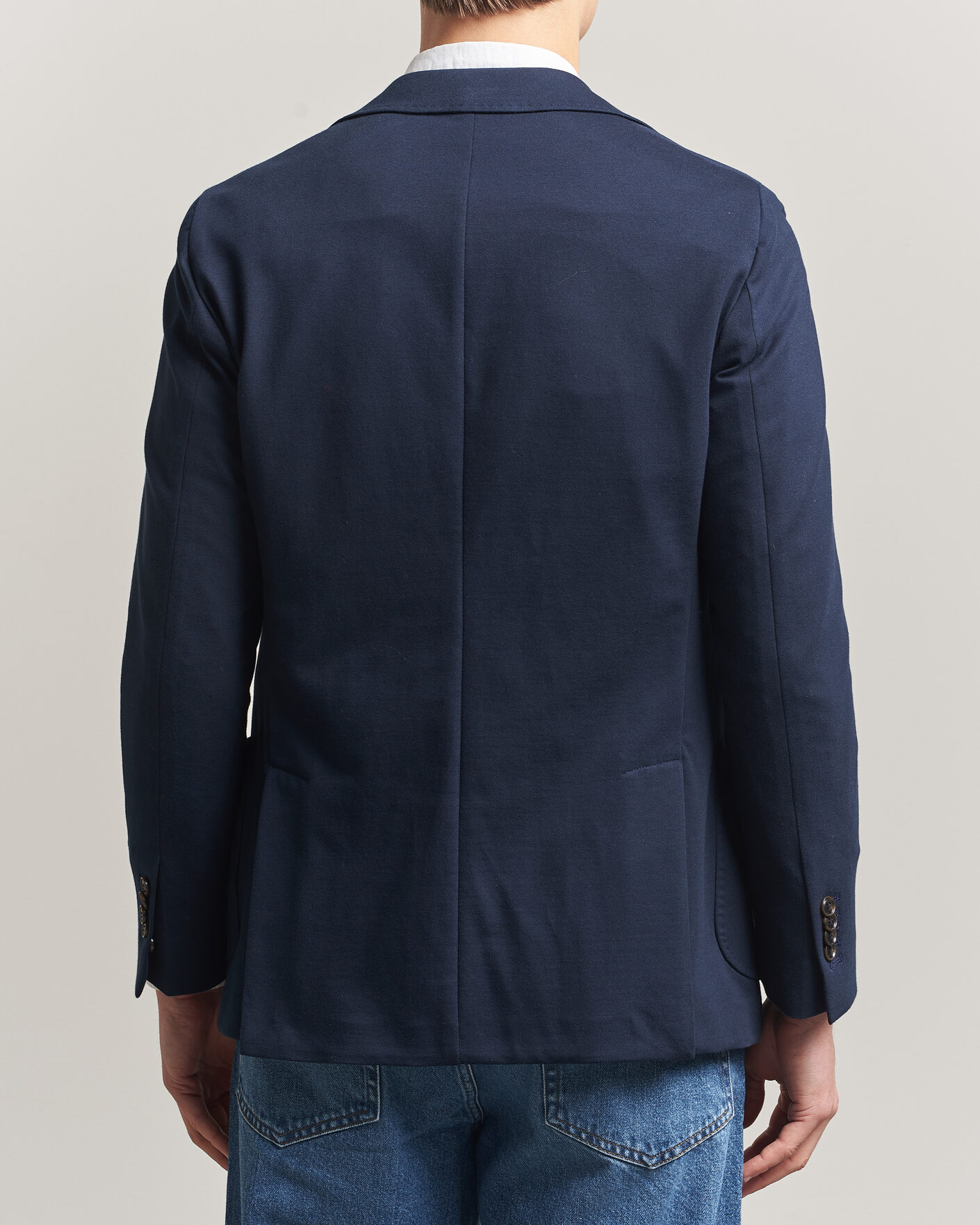Heren | Blazers | Morris | Cotton Jersey Blazer Navy