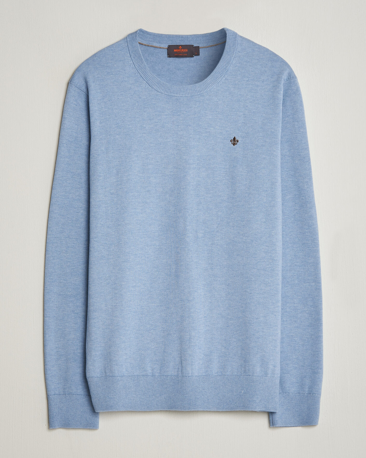 Heren | Truien | Morris | Riley Oneck Light Blue