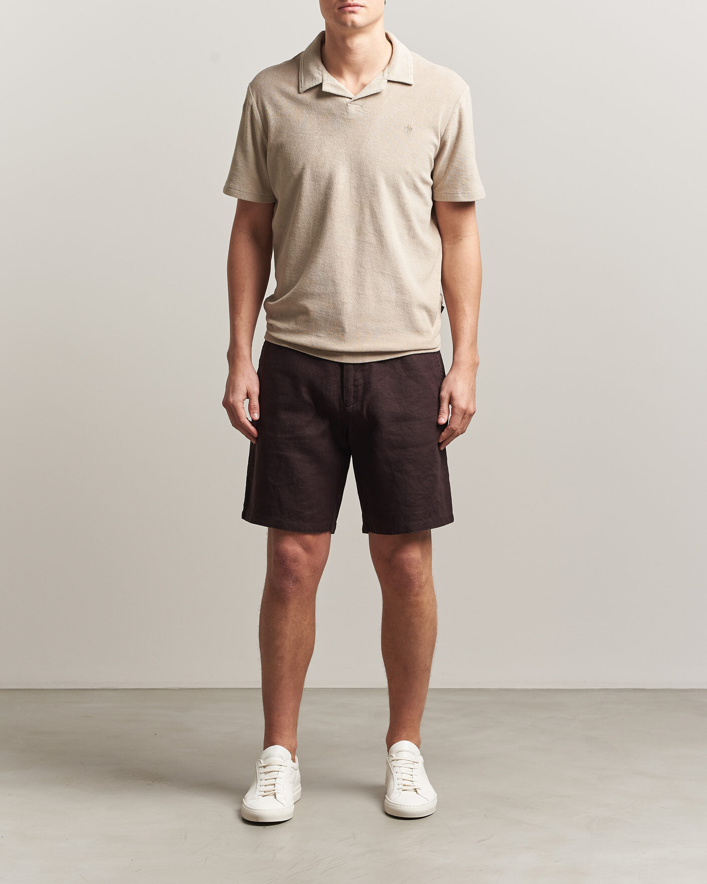 Heren | Polo's | Morris | Delon Terry Shirt Khaki