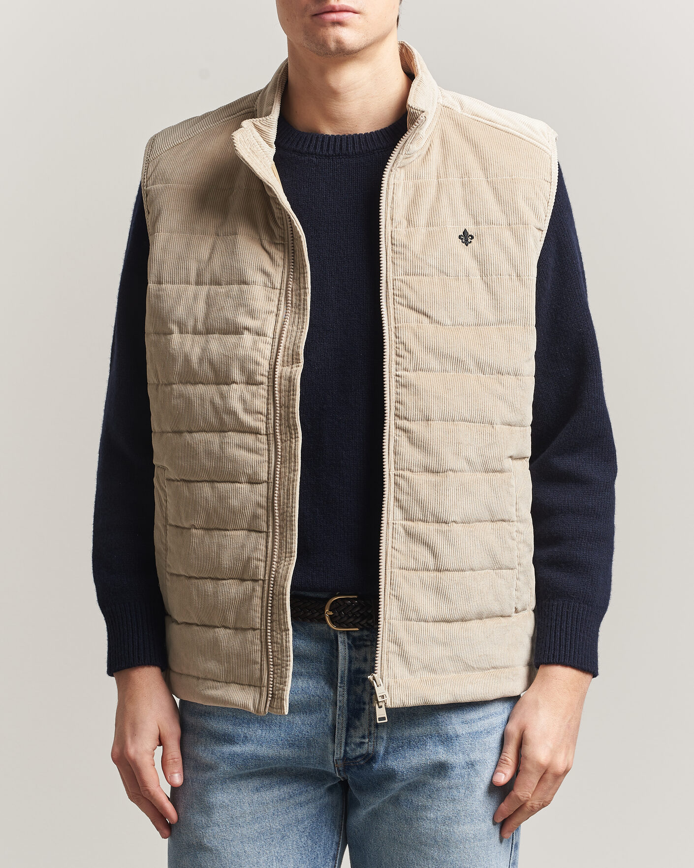 Homme | Gilets | Morris | Teddy Quilted Corduroy Vest Khaki