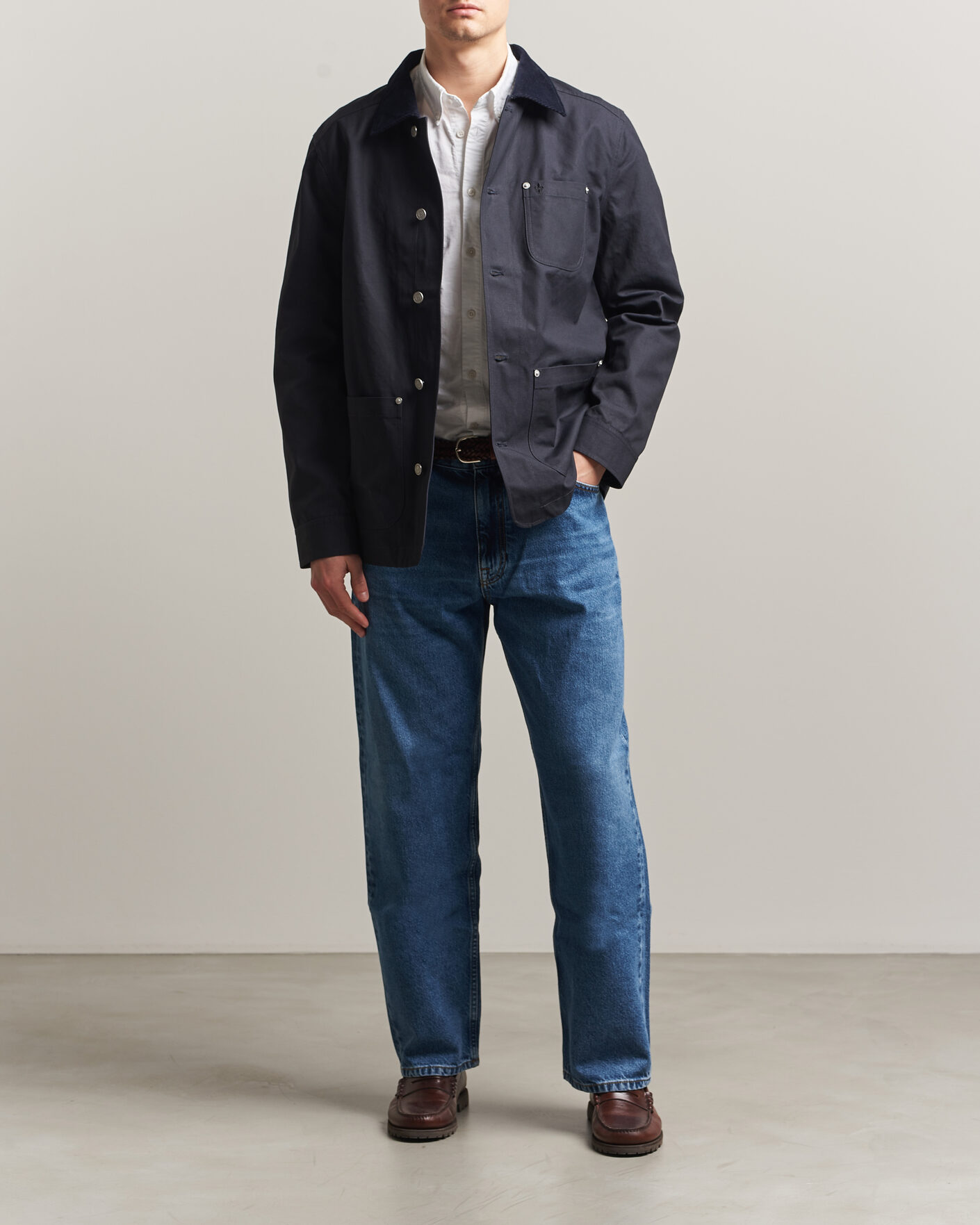Homme | Manteaux Et Vestes | Morris | Belmont Wax Shirt Jacket Navy