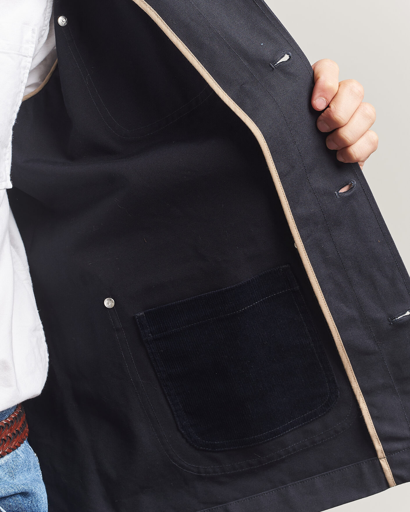 Homme | Manteaux Et Vestes | Morris | Belmont Wax Shirt Jacket Navy