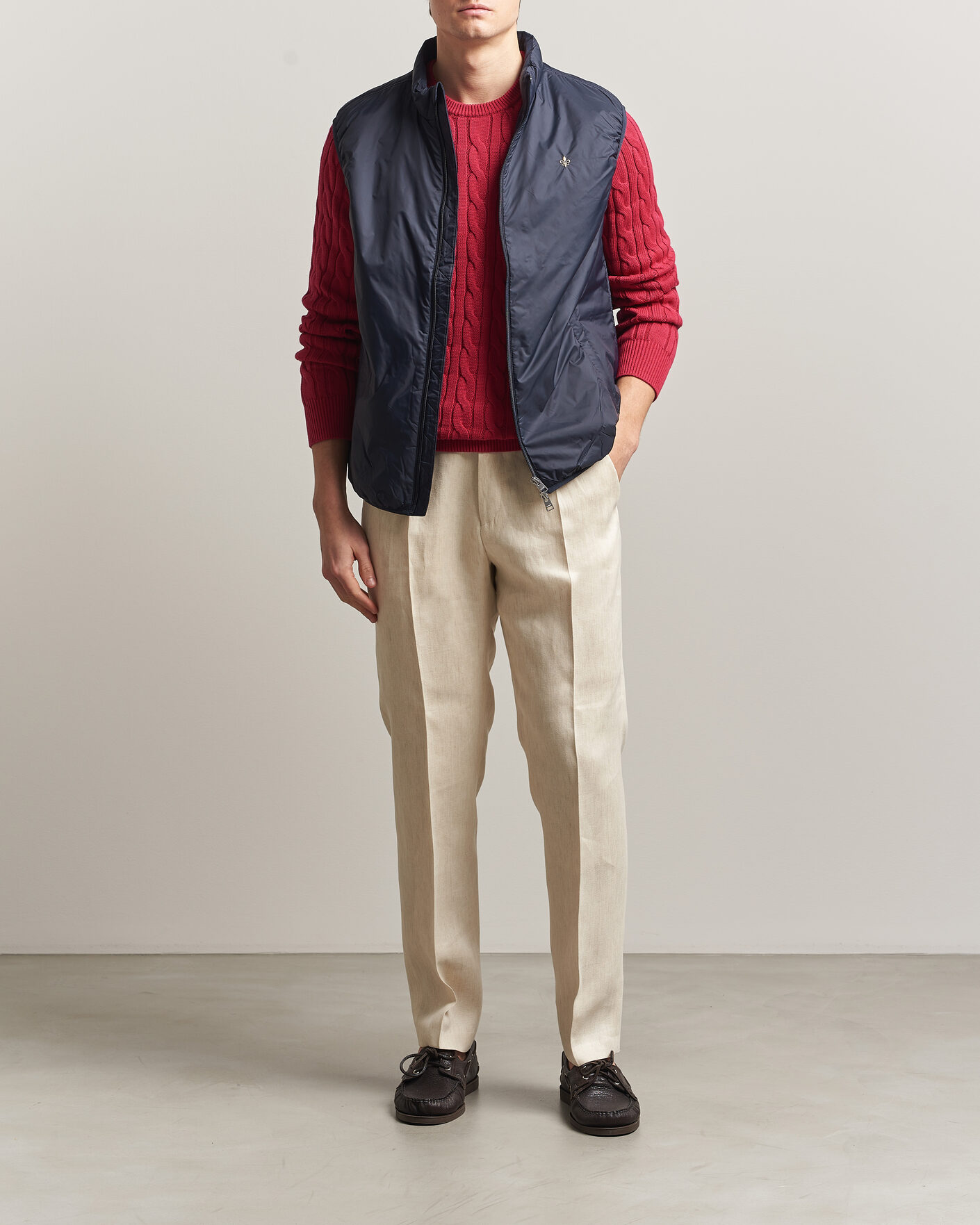 Homme | Gilets | Morris | Bradley Padded Vest Navy