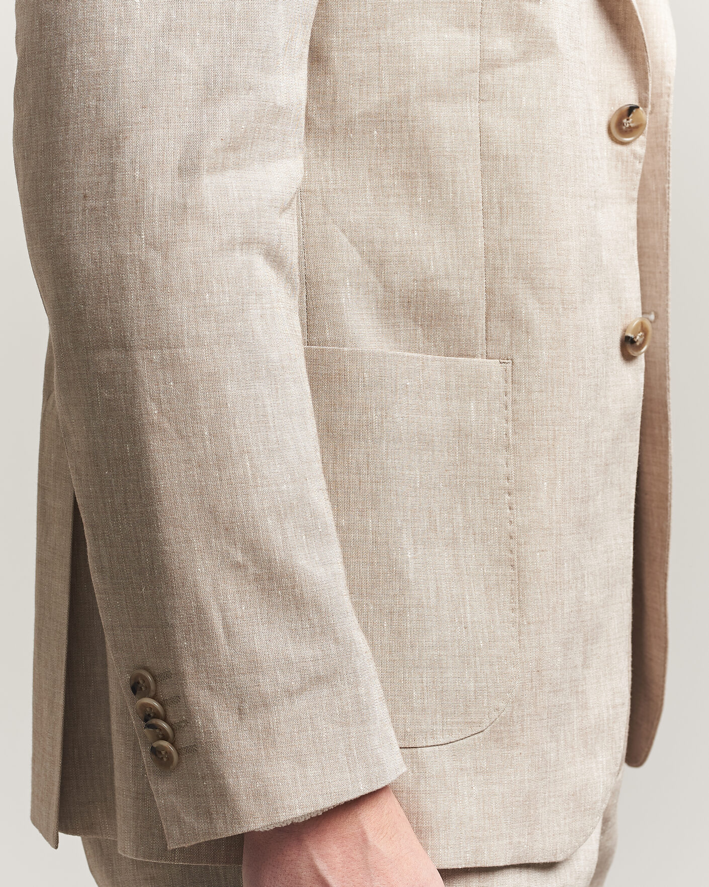 Homme | Blazers | Morris | Linen Suit Blazer Khaki