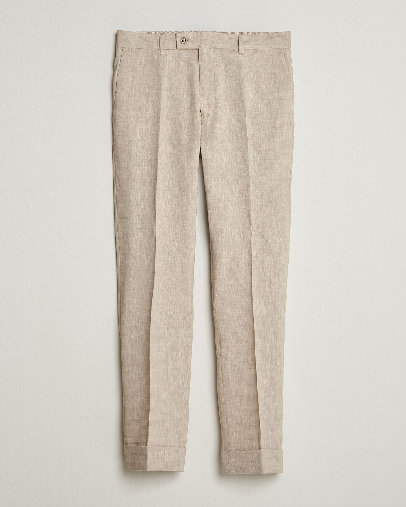 Homme | Pantalons | Morris | Jack Linen Trousers Khaki