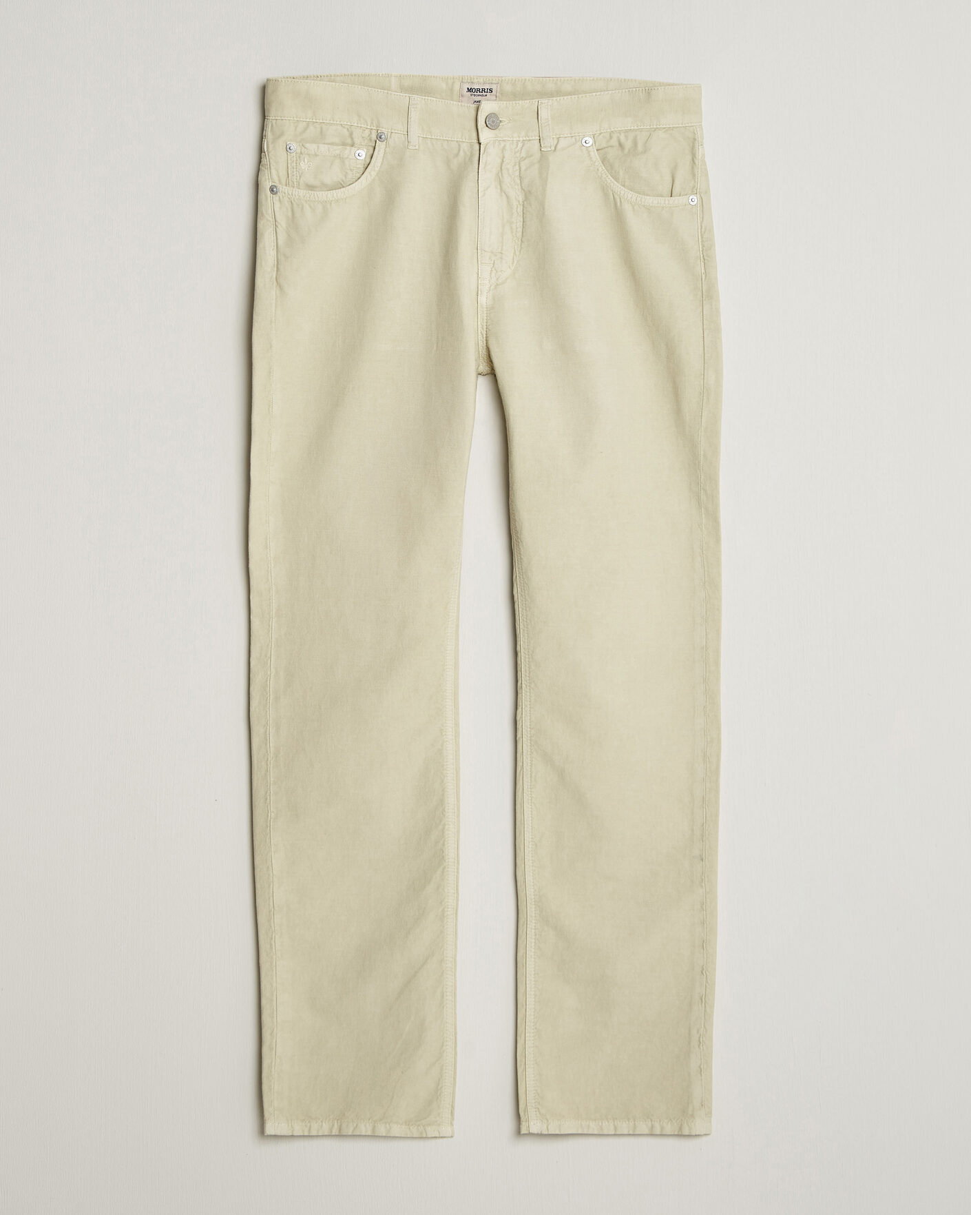 Homme | Pantalons | Morris | James Washed Linen 5-Pocket Pants Khaki