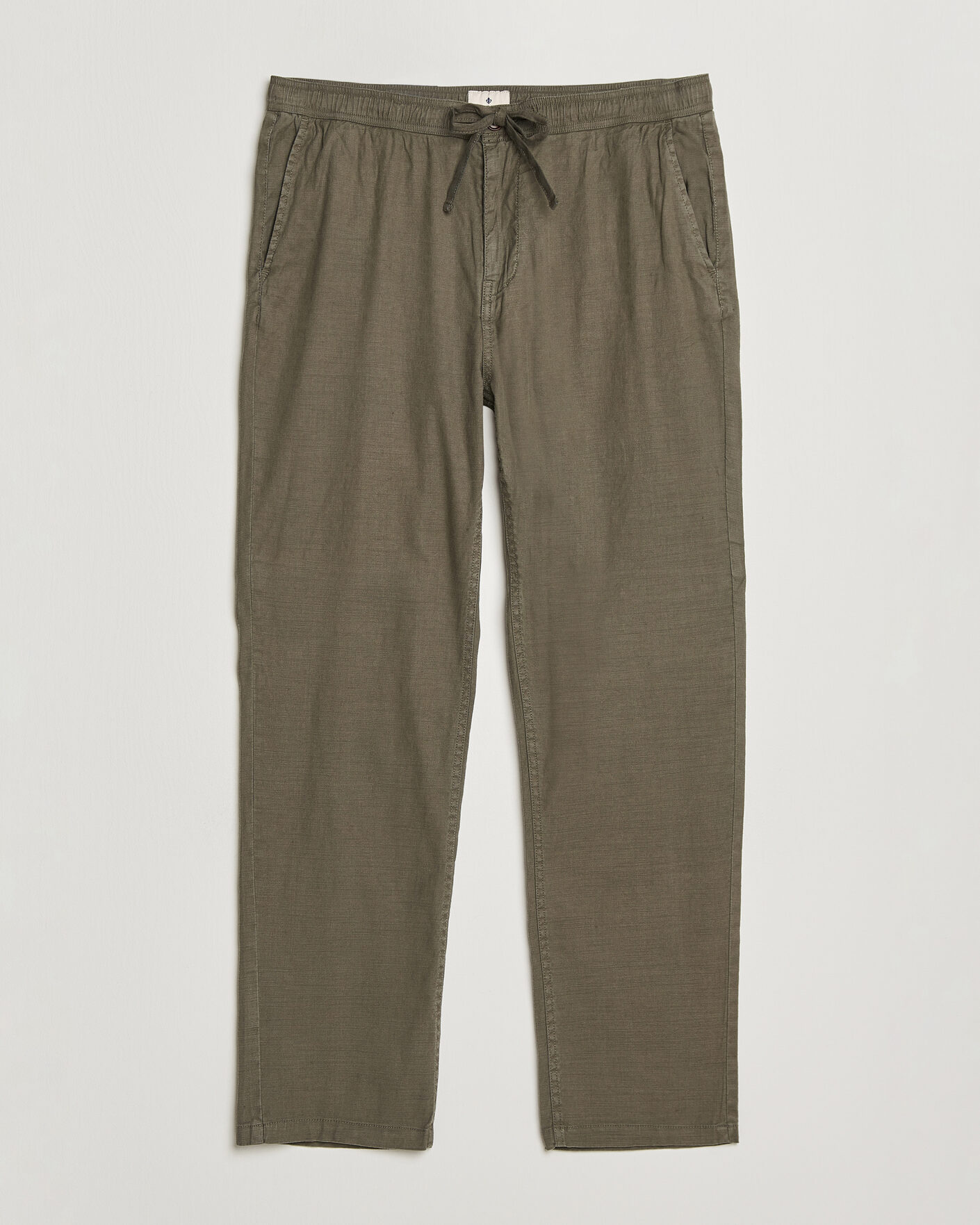 Heren | Broeken | Morris | Fenix Linen Trousers Olive