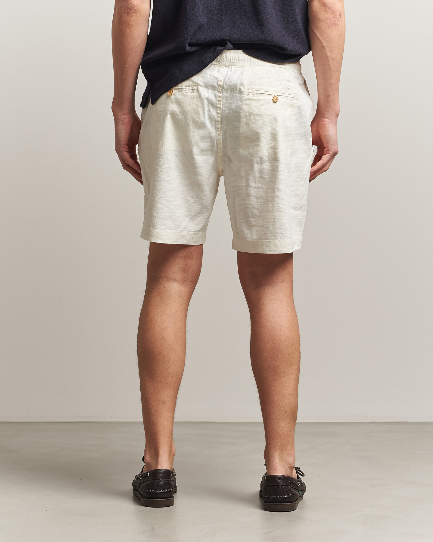 Heren | Korte broek | Morris | Fenix Linen Shorts Off White