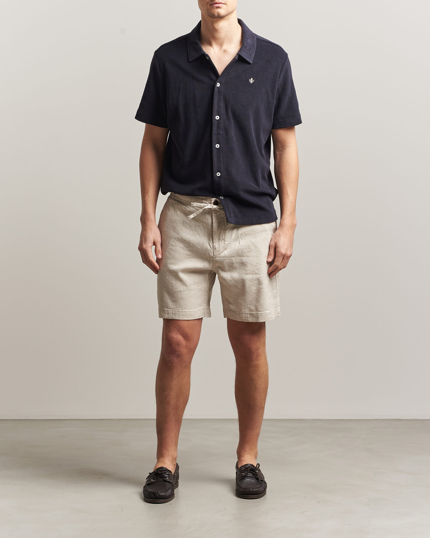 Heren | Korte broek | Morris | Fenix Linen Shorts Khaki