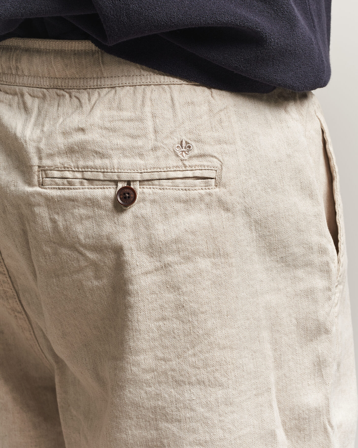 Heren | Korte broek | Morris | Fenix Linen Shorts Khaki
