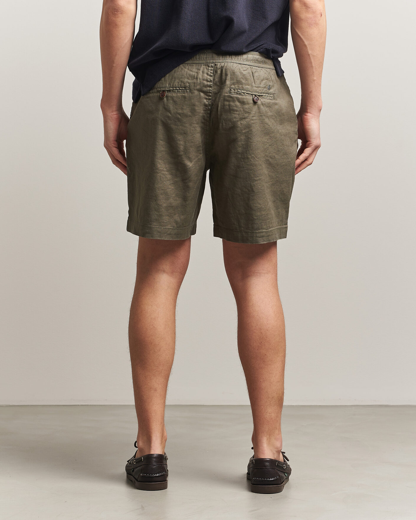 Homme | Shorts | Morris | Fenix Linen Shorts Olive