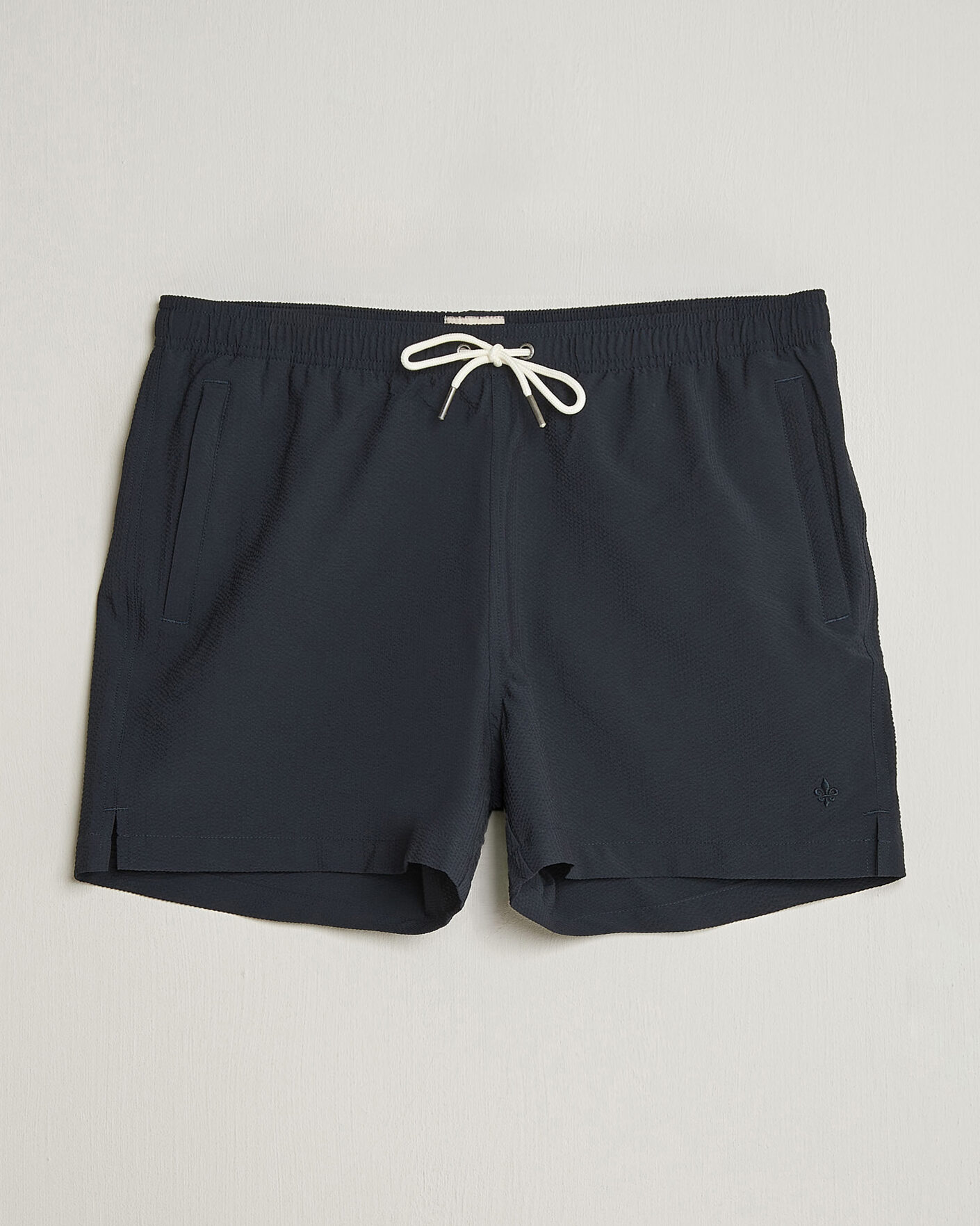 Heren | Zwembroek | Morris | Seersucker Bathing Trunks Dark Blue