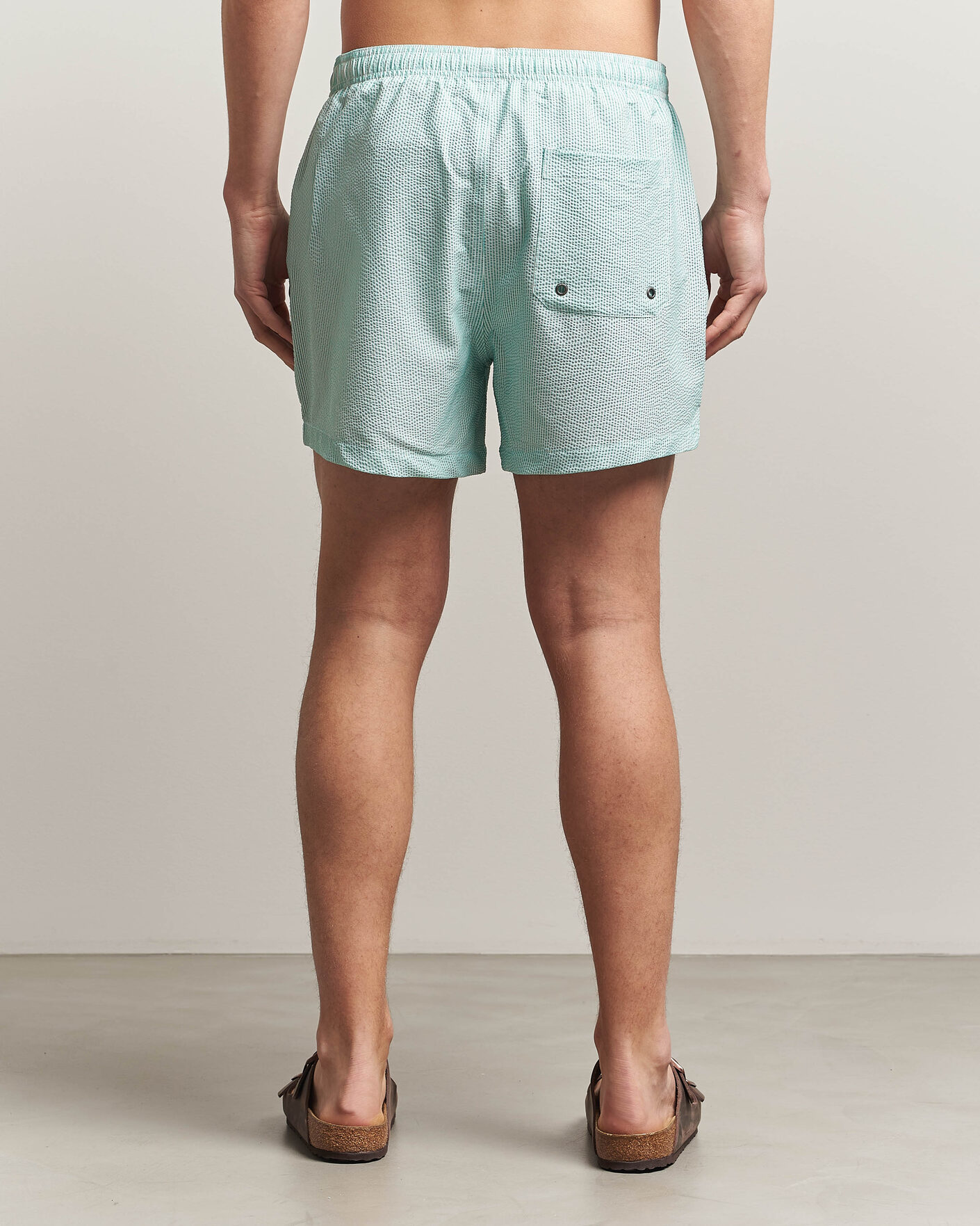 Heren | Zwembroek | Morris | Seersucker Bathing Trunks Green