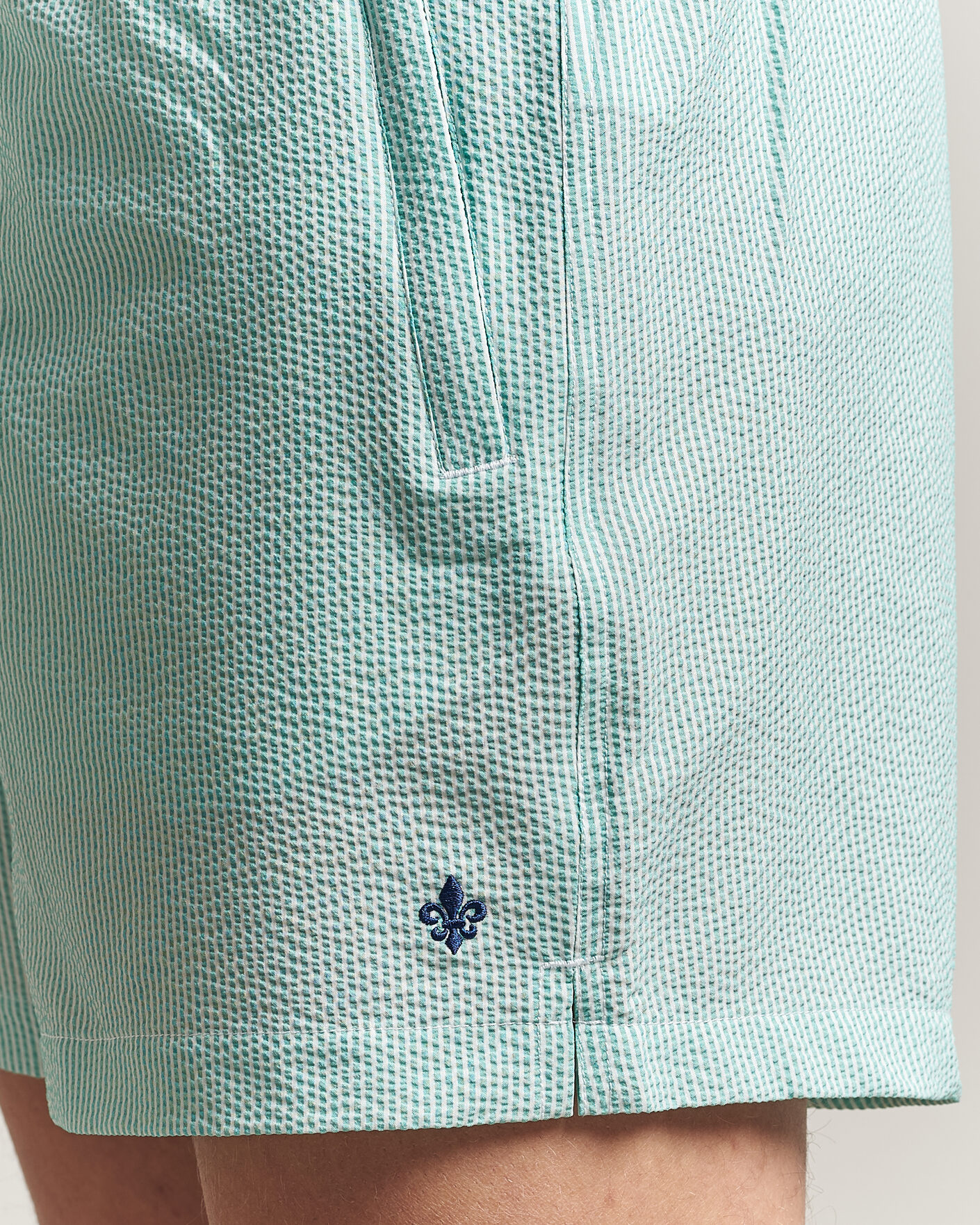 Homme | Maillots De Bain | Morris | Seersucker Bathing Trunks Green