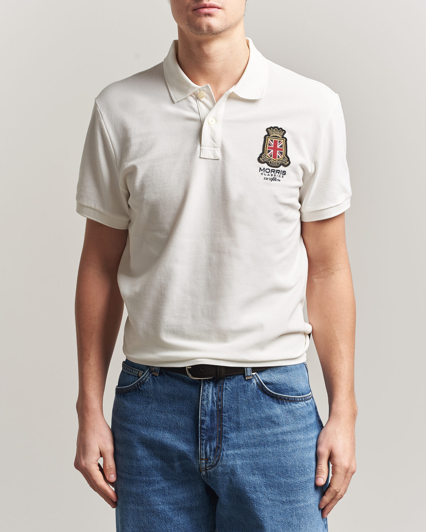 Homme | Polos | Morris | Barton Pique Off White