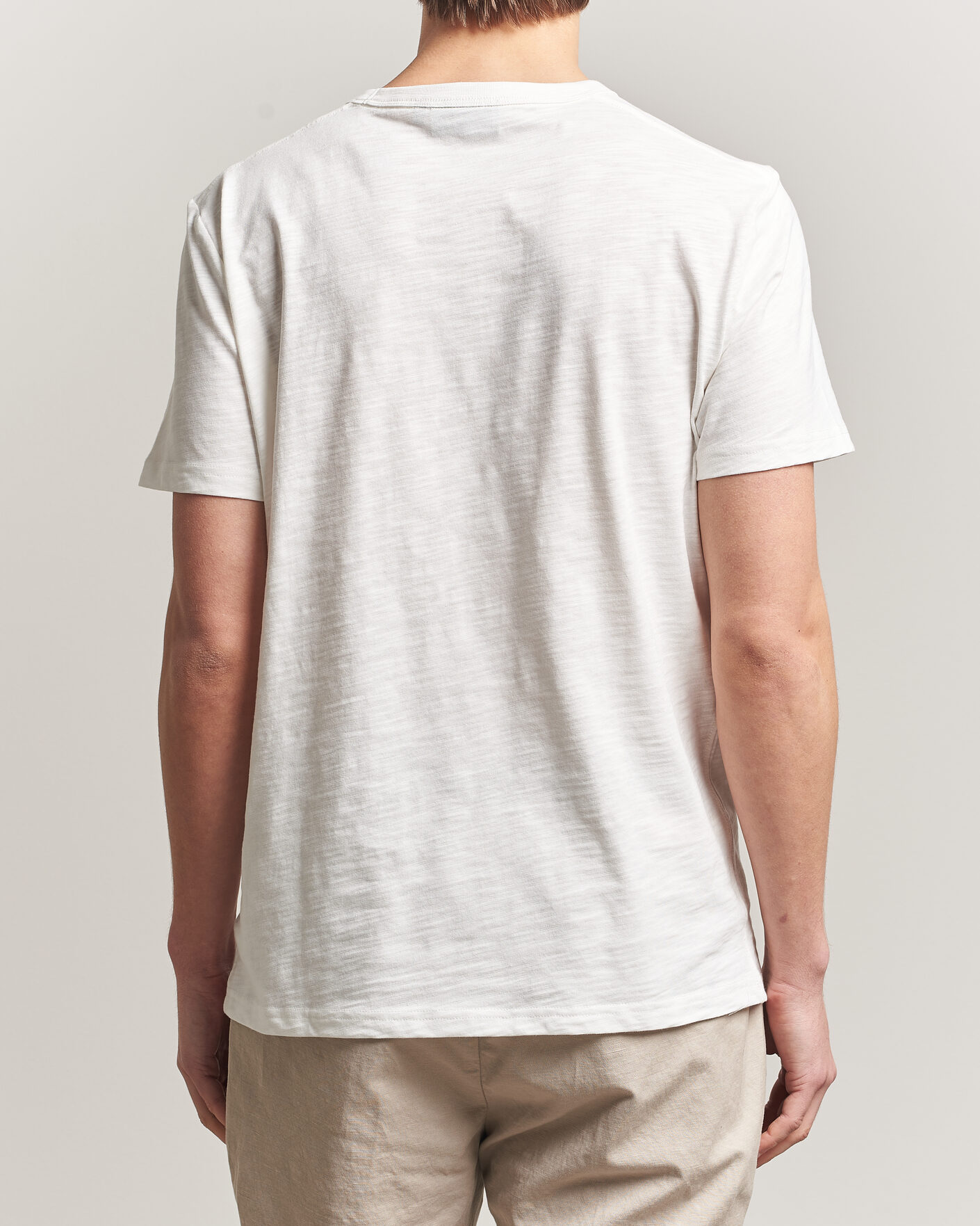 Heren | T-shirts | Morris | Watson Slub T-Shirt Off White