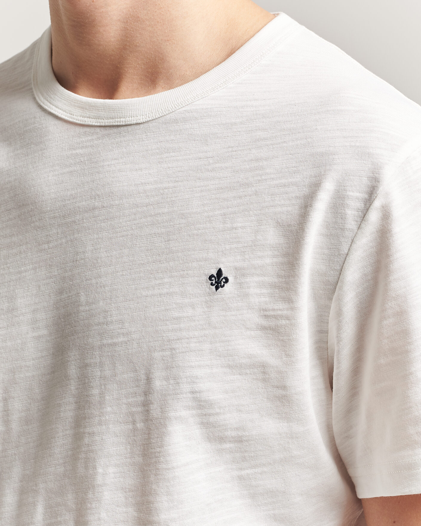 Heren | T-shirts | Morris | Watson Slub T-Shirt Off White