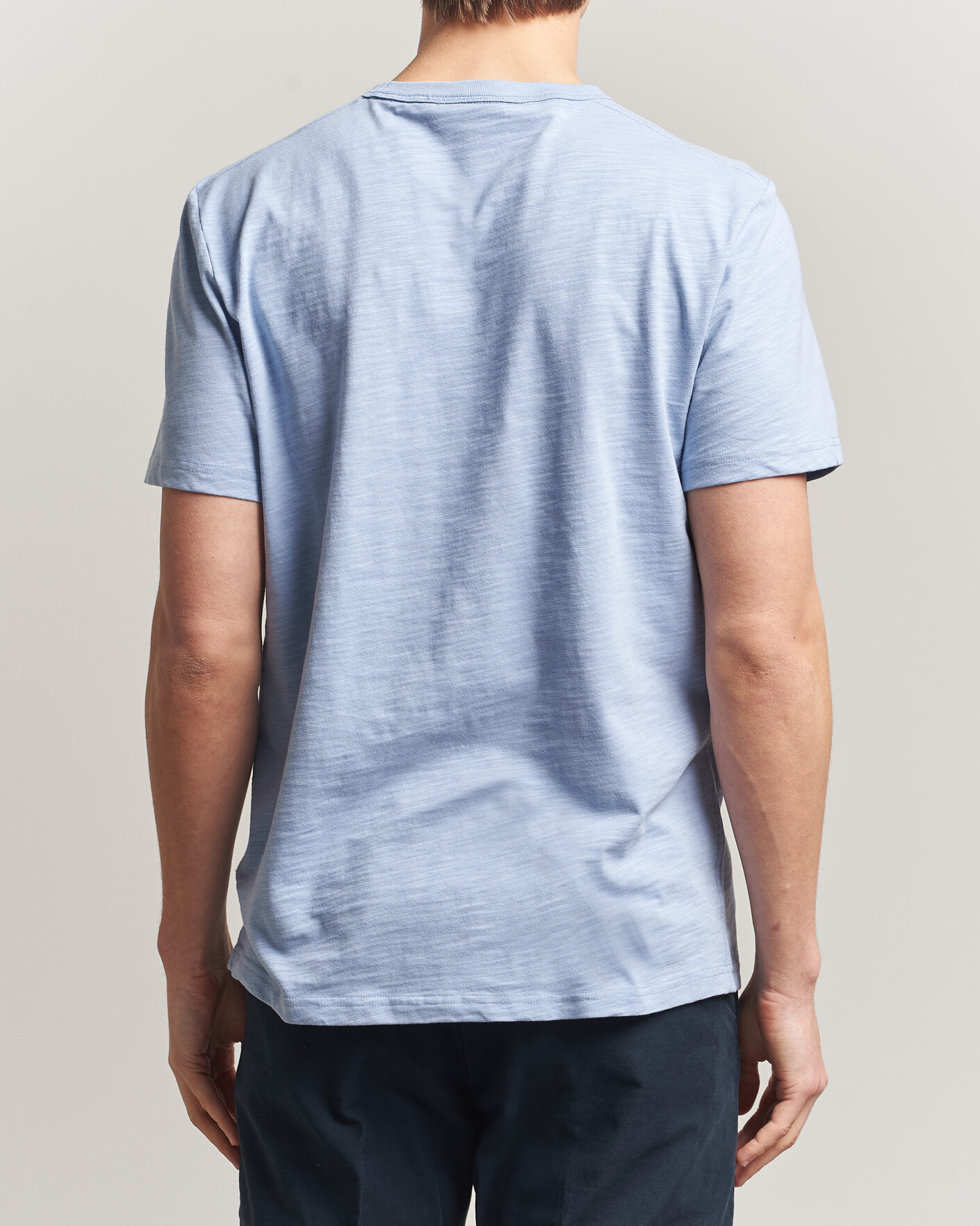 Heren | T-shirts | Morris | Watson Slub T-Shirt Light Blue