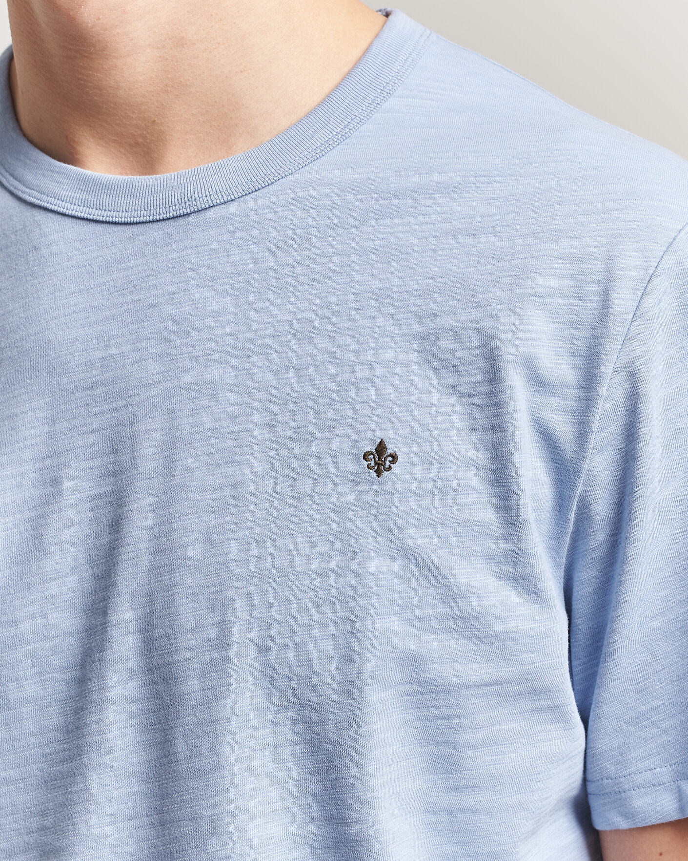Heren | T-shirts | Morris | Watson Slub T-Shirt Light Blue