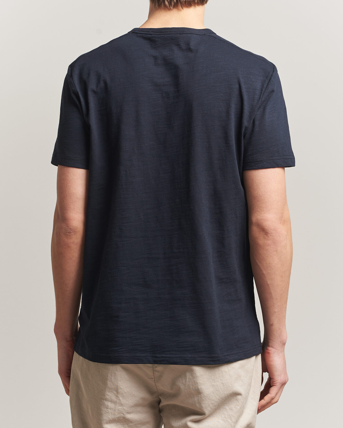 Heren | T-shirts | Morris | Watson Slub T-Shirt Dark Blue