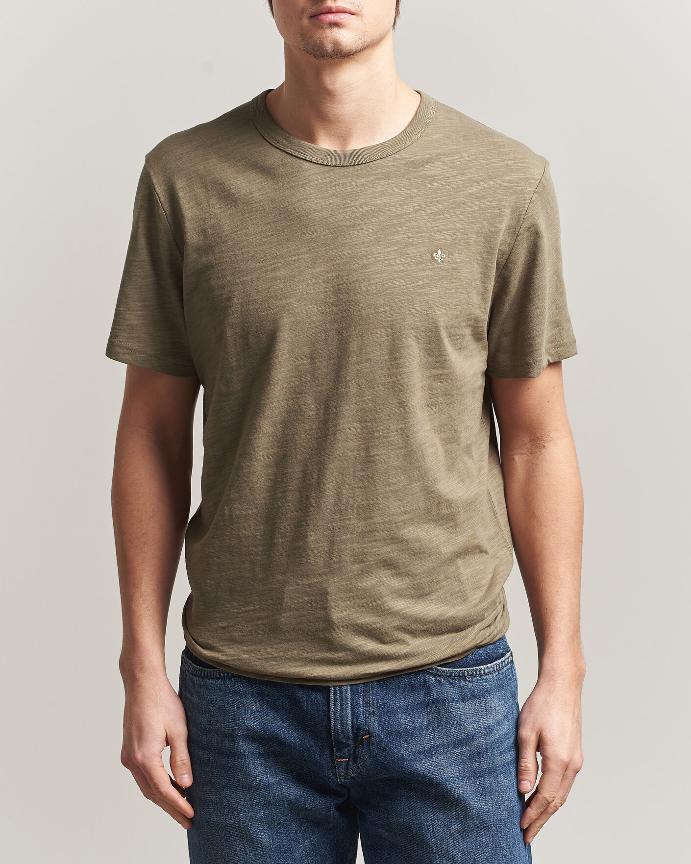 Homme | T-shirts | Morris | Watson Slub T-Shirt Olive