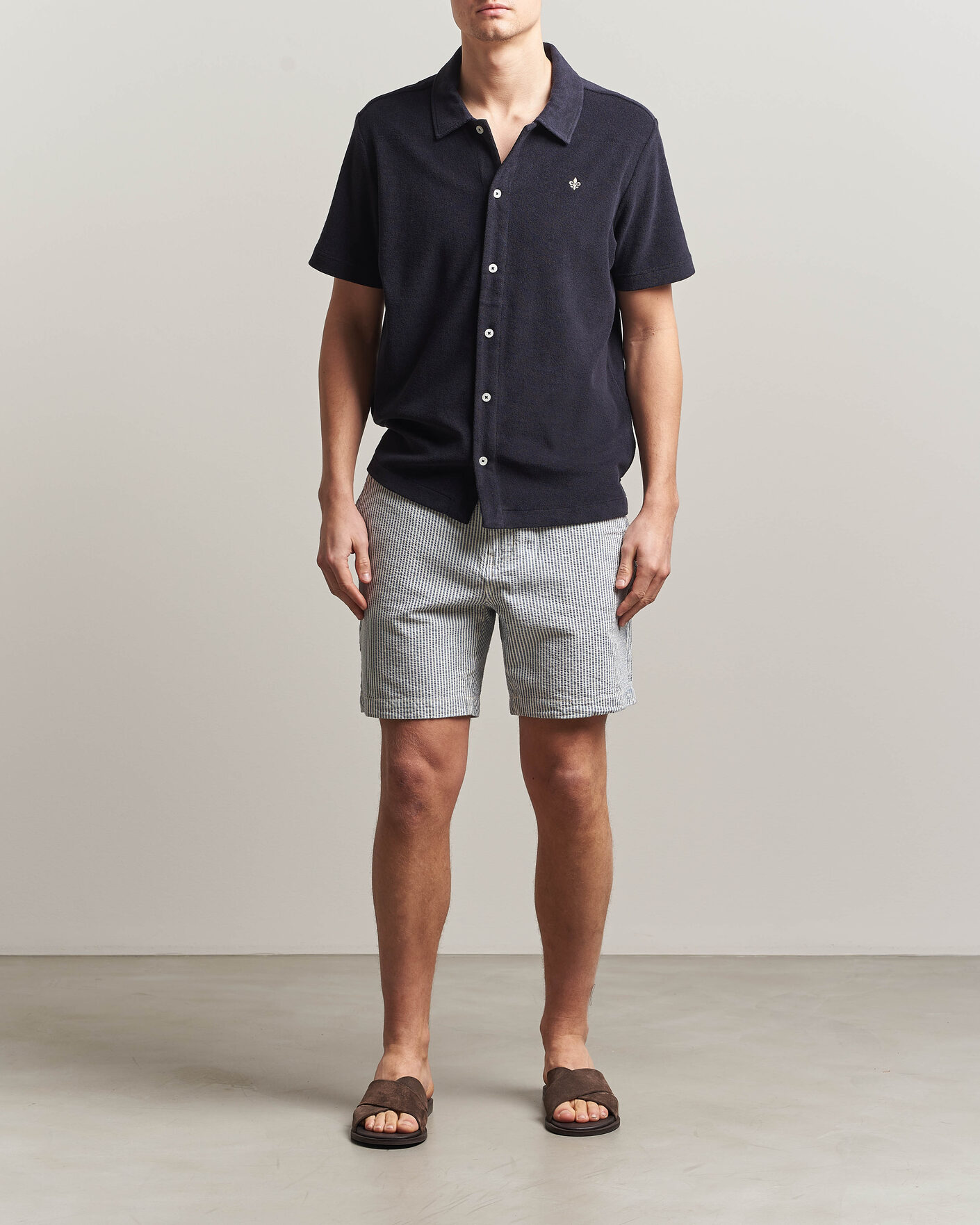 Homme | Polos | Morris | Lily Terry Shirt Navy