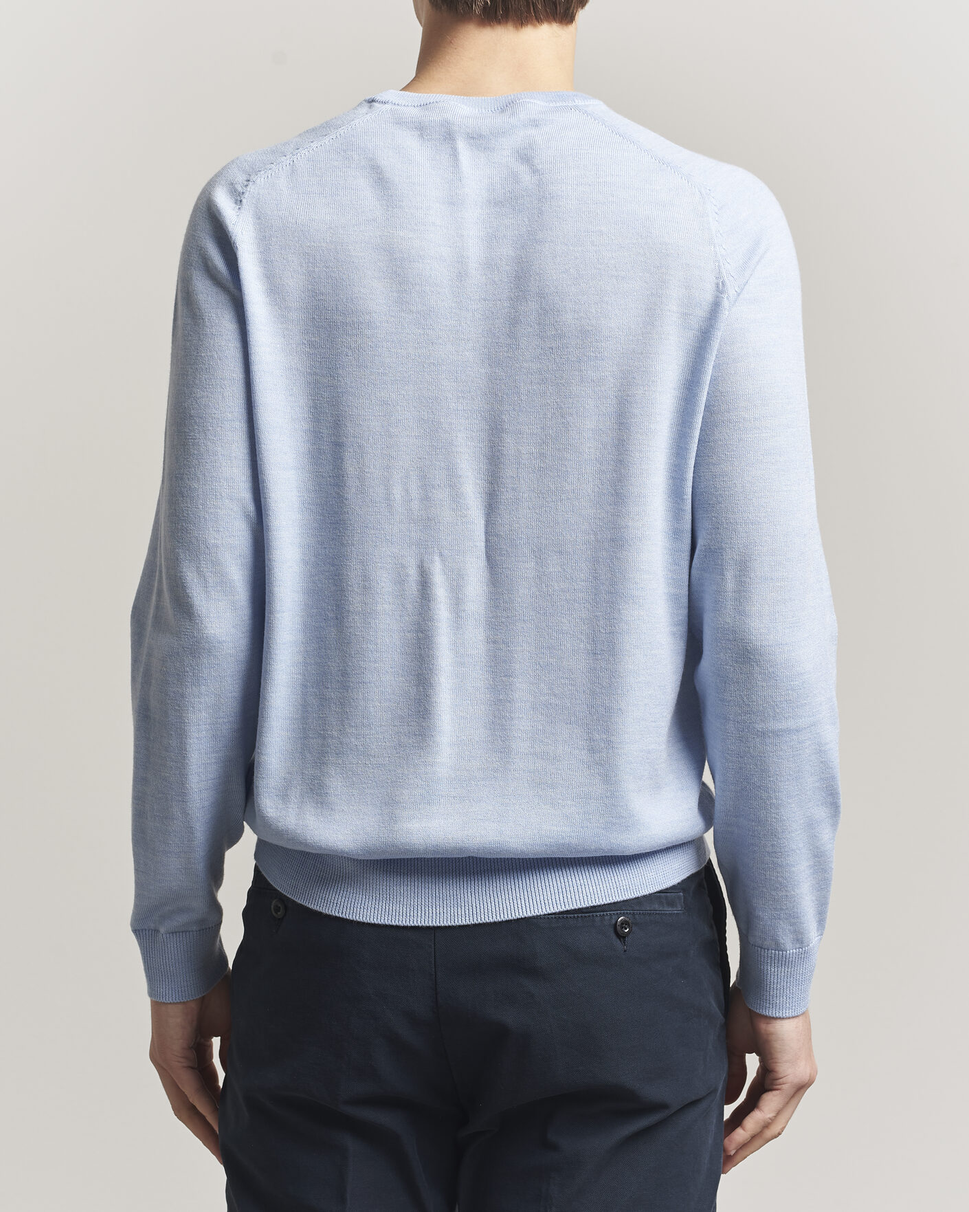 Homme | Pulls Et Tricots | Morris | Merino Oneck Light Blue